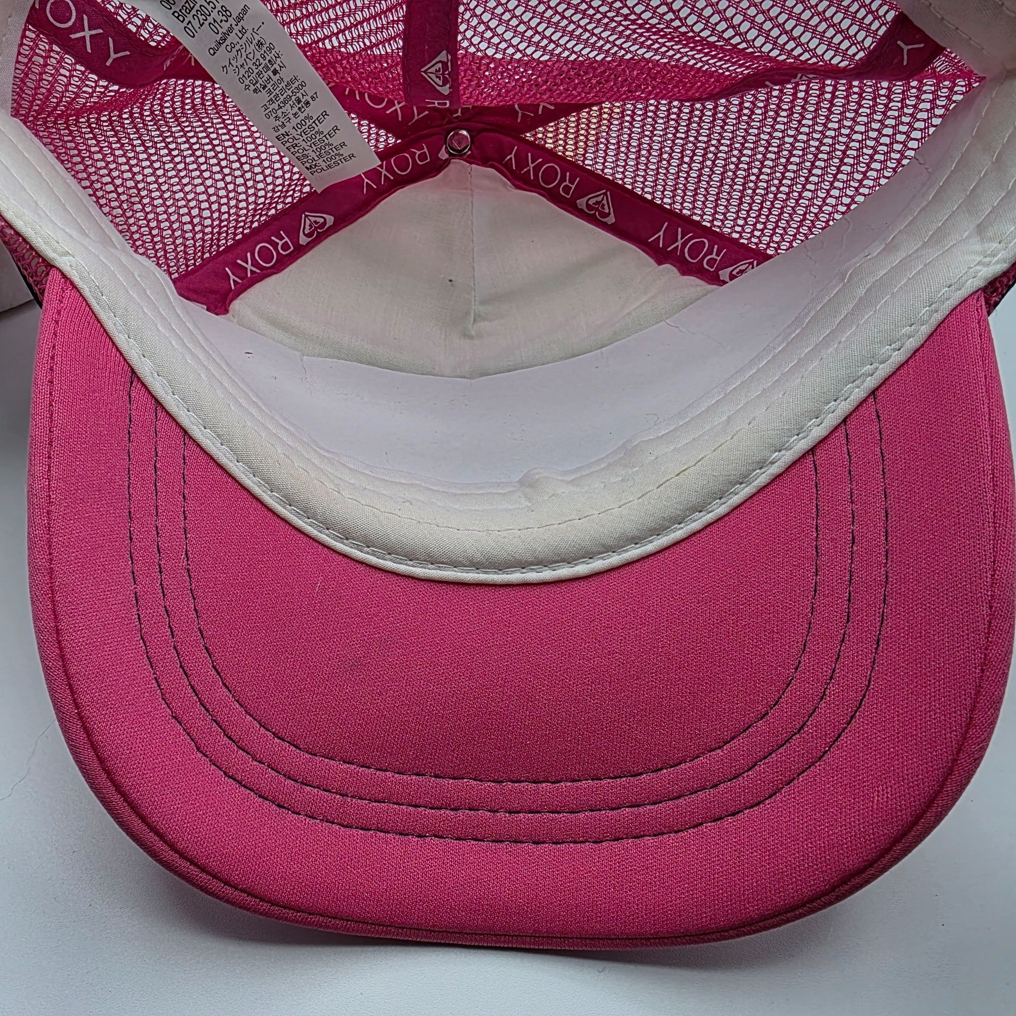 Other Roxy Eat Beach Sleep Repeat Womens Pink White Trucker Hat Ou Size ONE SIZE - 9 Thumbnail