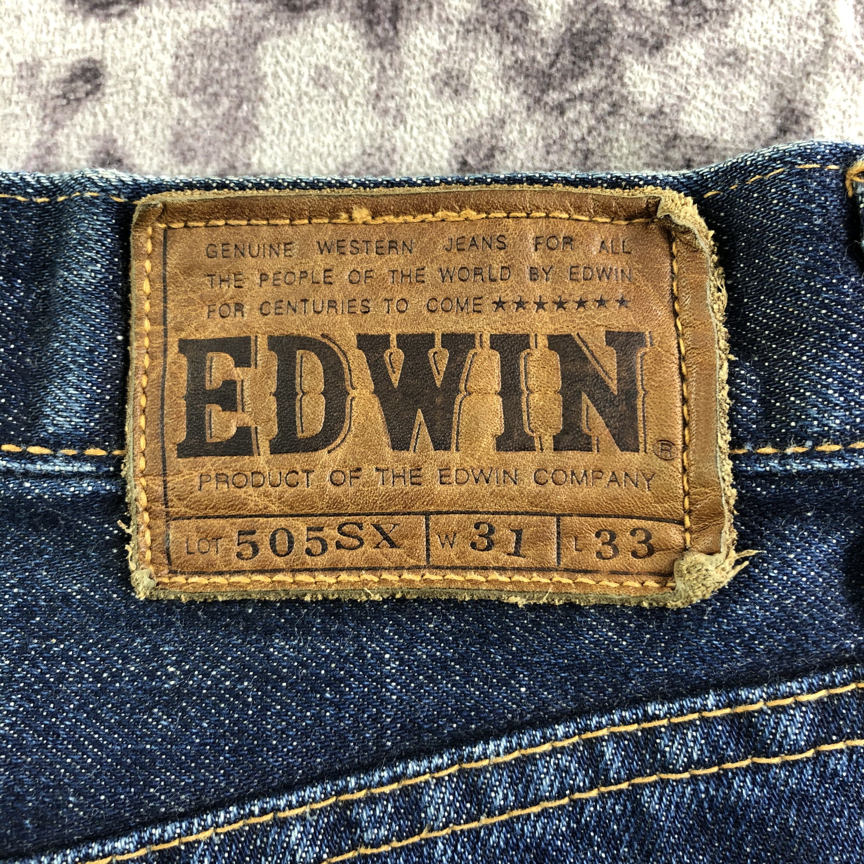 Edwin Vintage Blue Wash Edwin 505 Selvedge Jeans-JM3622 Size US 31 - 7 Thumbnail