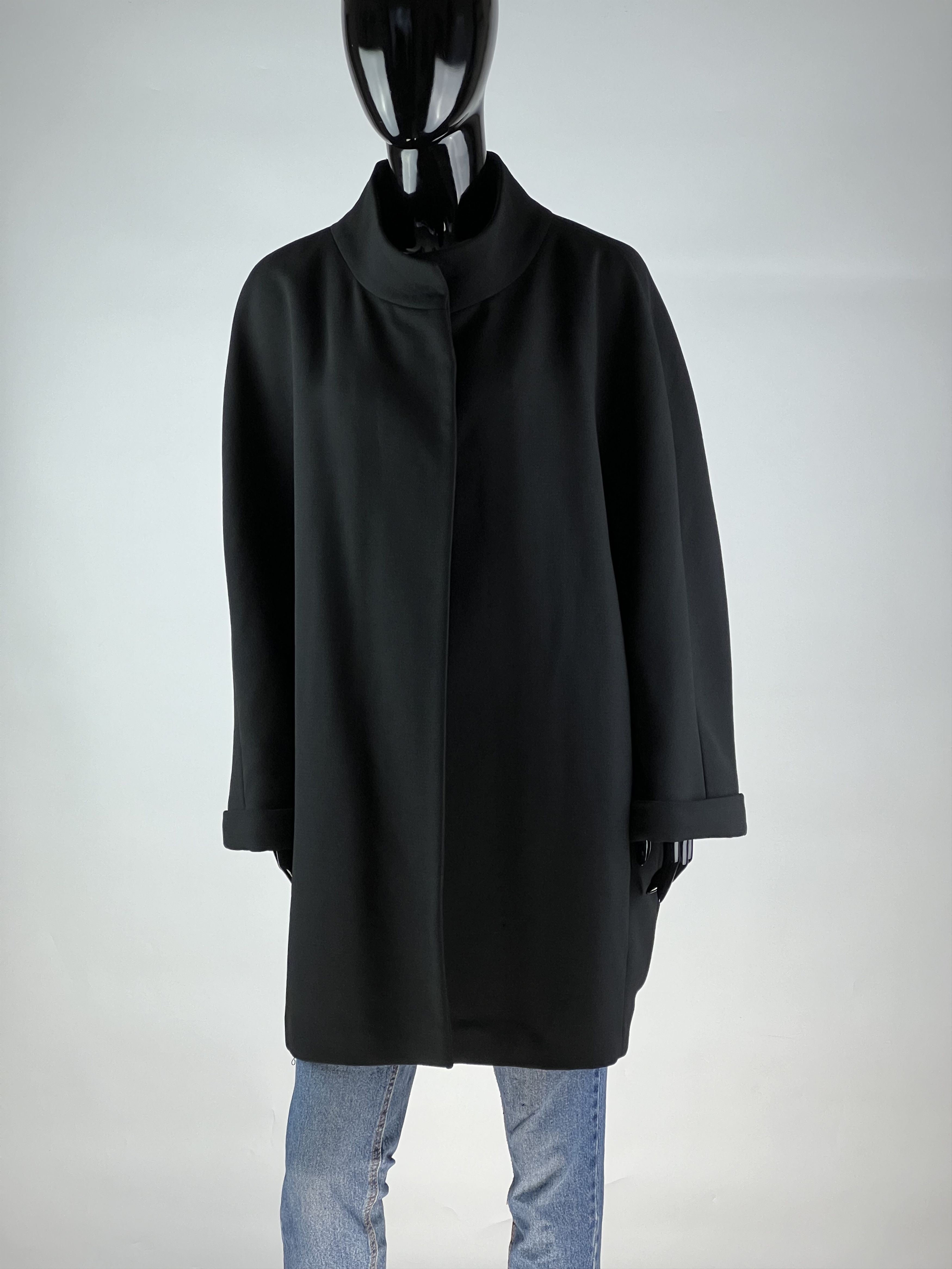 DOROTHEE SCHUMACHER Dorothee Schumacher Black Wool Coat Size M / US 6-8 / IT 42-44 - 3 Thumbnail