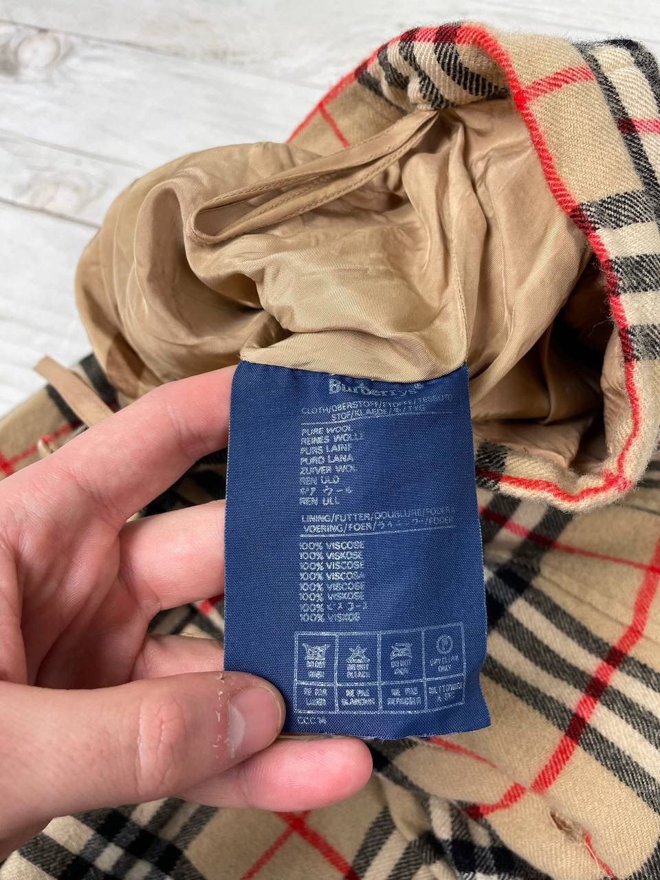 Burberry Vintage Burberrys Nova Check Skirt Wool Size 12 Ex. Long Size 30" / US 8 / IT 44 - 5 Thumbnail