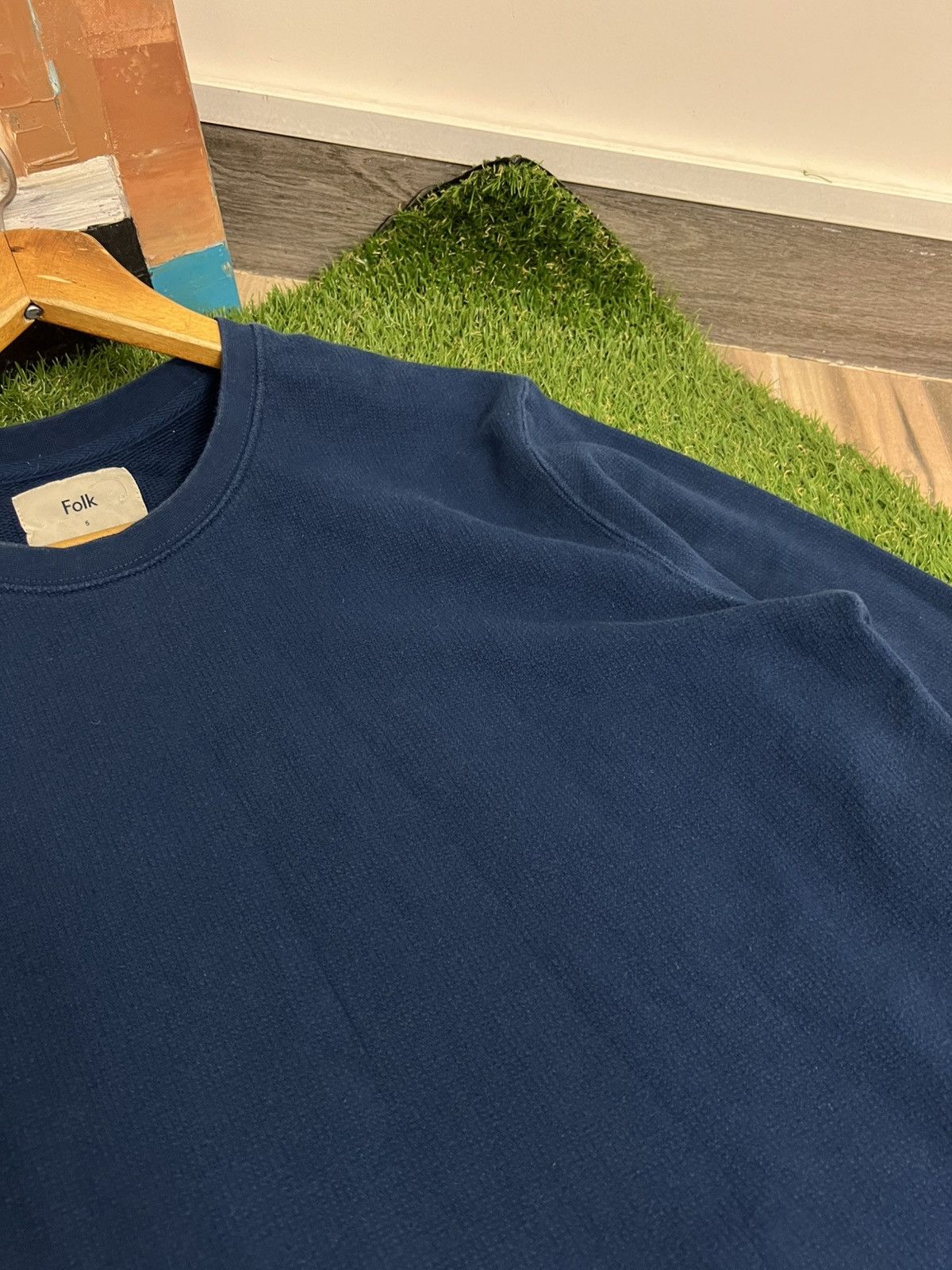 Other Vintage Folk Basic Sweatshirt Logo Blie Size XL Y2K Size US XL / EU 56 / 4 - 3 Thumbnail