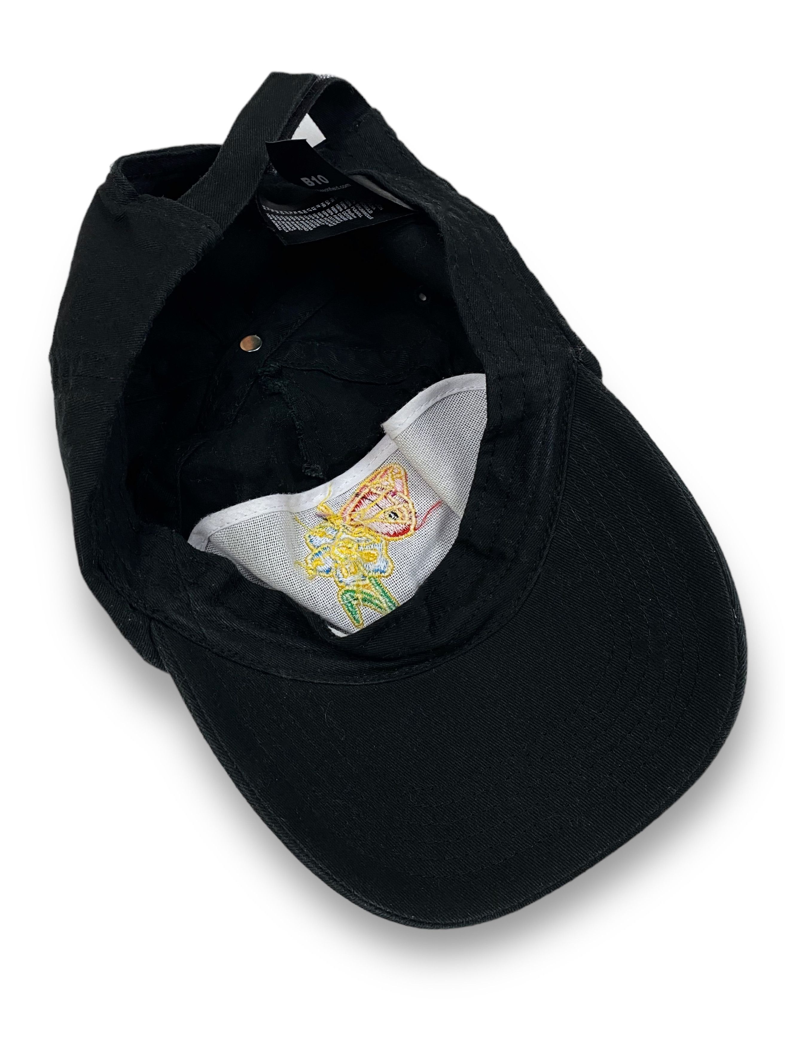 Vintage Vintage BEECHFIELD Flowers Embroidering Black Cap Y2k M605 Size ONE SIZE - 4 Thumbnail