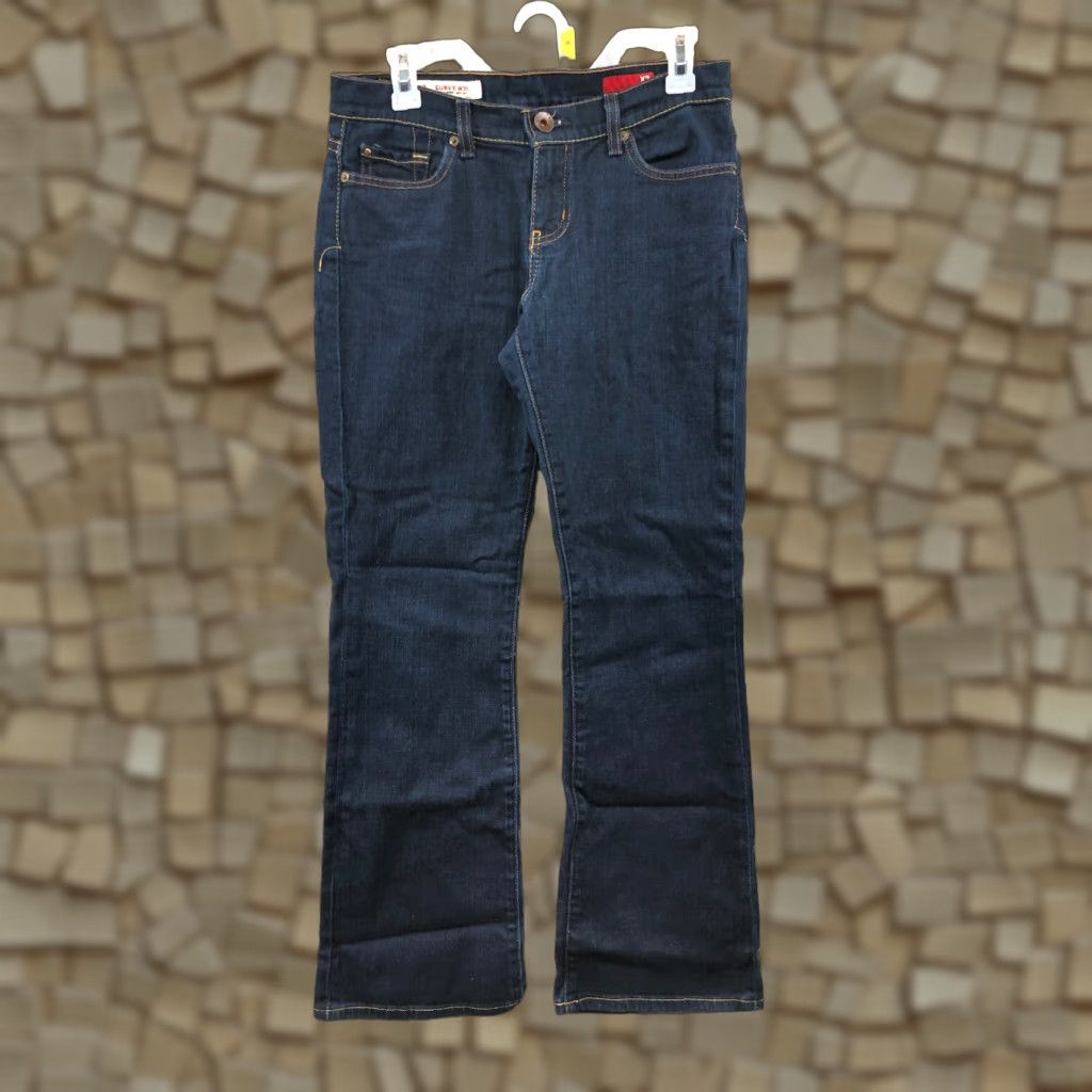 Denime X2 Jeans Main Point Womens Bootcut Size 6 Dark Wash Blue Denim Modern Classic American Size 28" / US 6 / IT 42 - 1 Thumbnail