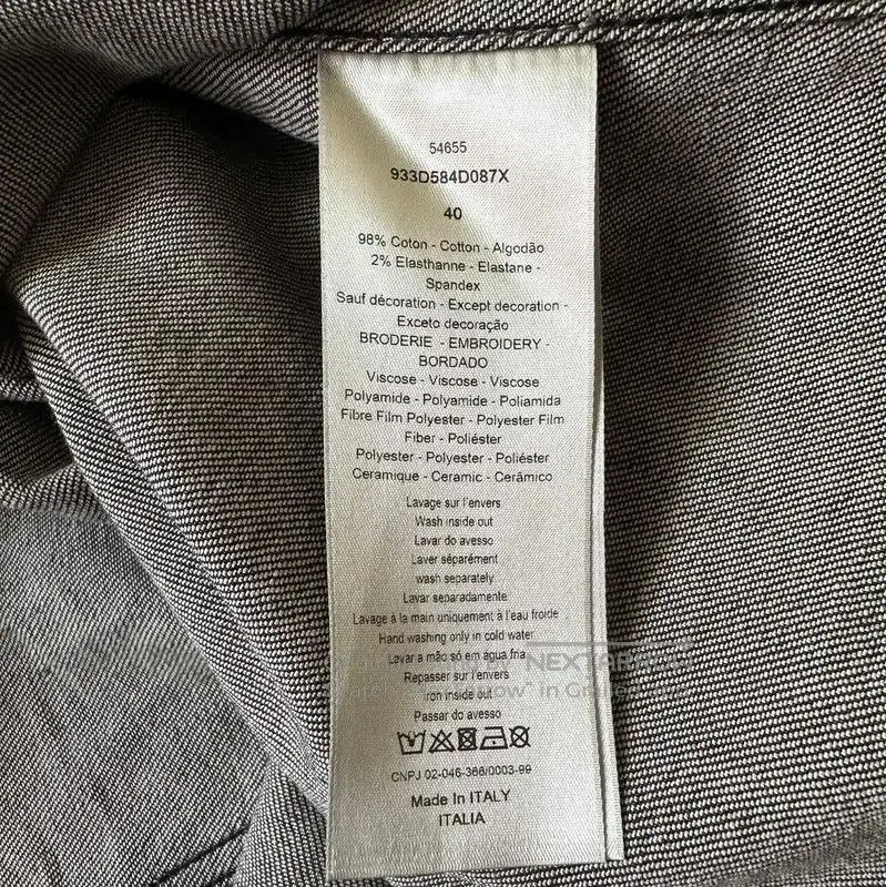 Dior Dior Black Long Sleeve Cotton Blend Shirt . Size US XL / EU 56 / 4 - 5 Thumbnail