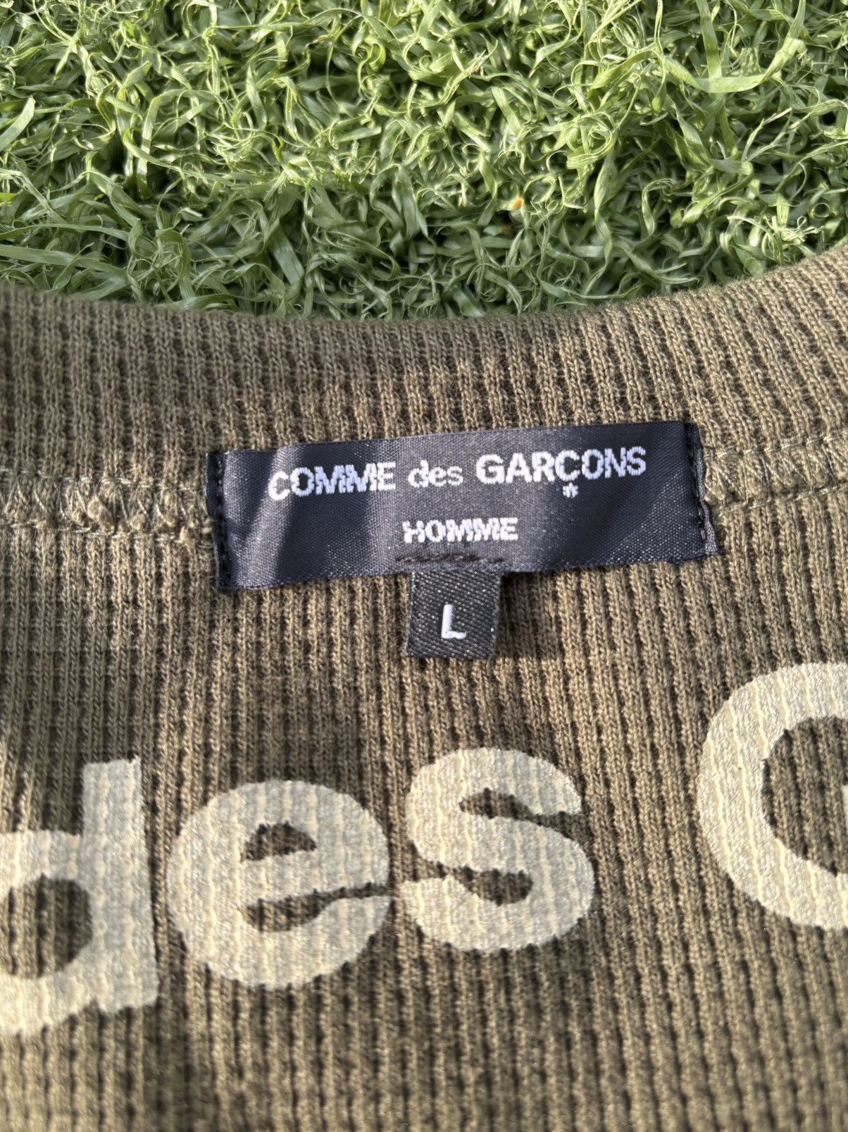 Comme des Garcons Sweatshirt Crewneck Comme des Garcons Homme Olive Size US L / EU 52-54 / 3 - 4 Thumbnail