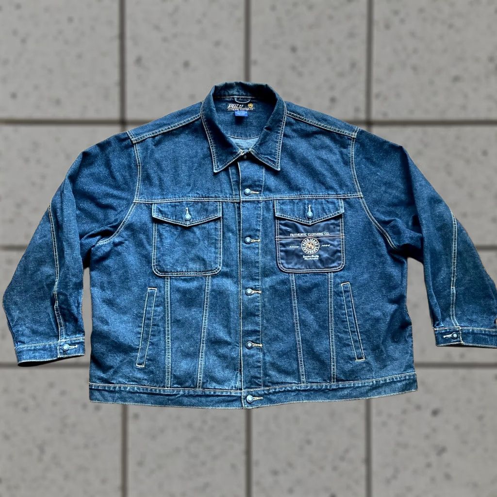 Vintage VINTAGE Paco Denim Jacket Mens 5XL Blue Jeans Trucker Streetwear Jacket Size US 39 - 1 Thumbnail