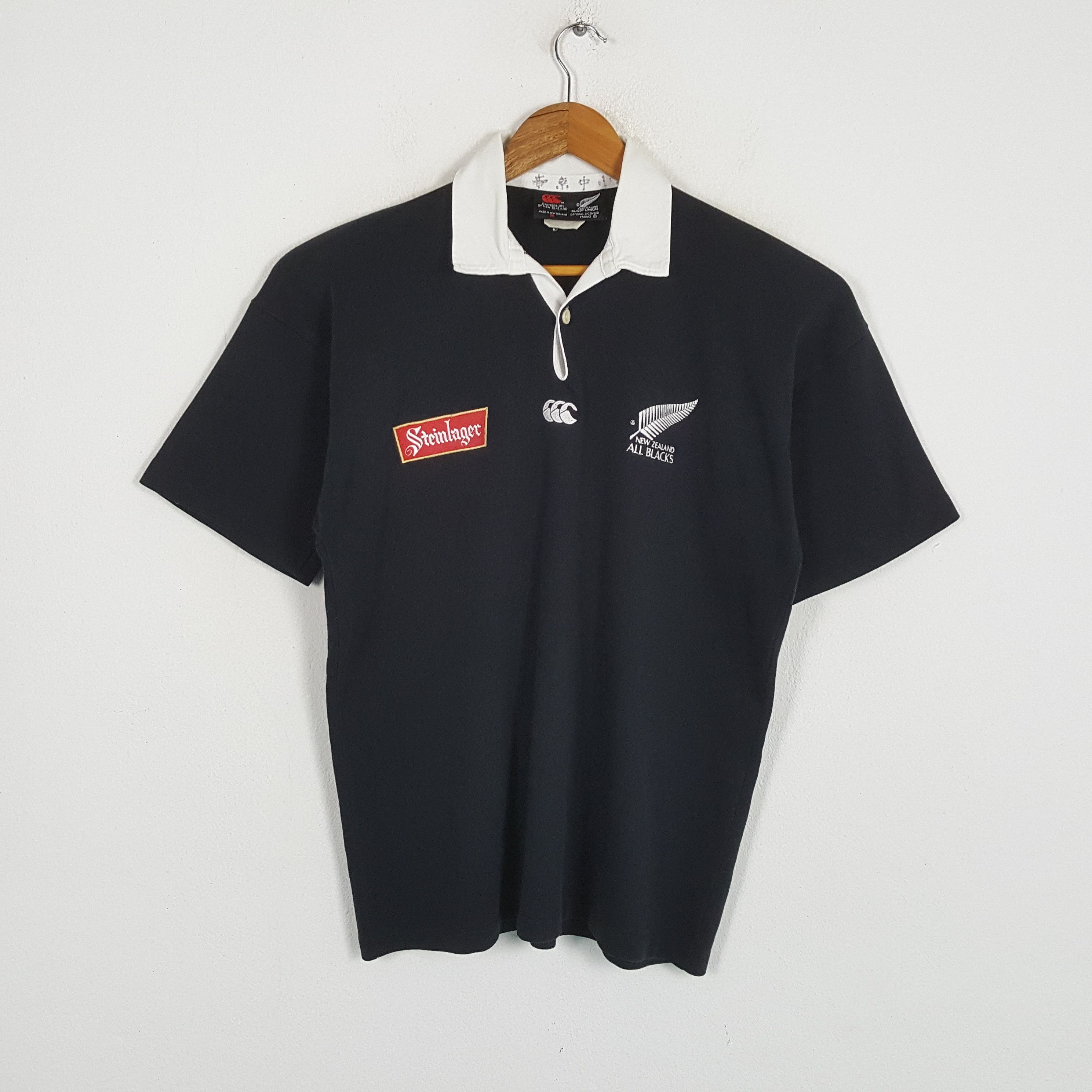 Canterbury of New Zealand × New Zealand Outback × Vintage Vintage CANTERBURY OF NEW ZEALAND x Steinlager Rugby Polos Size US M / EU 48-50 / 2 - 1 Thumbnail