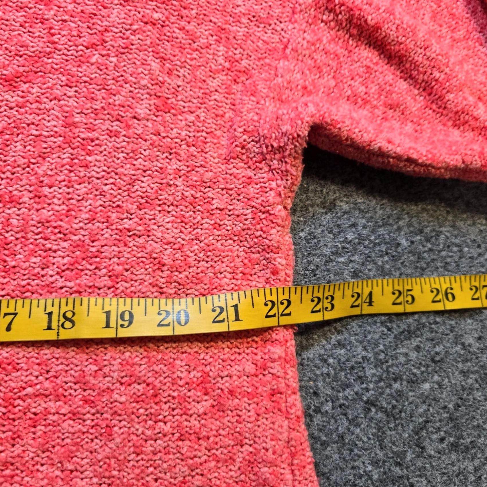 J. Jill J. Jill Sweater Top Womens L Orange Pink V-Neck Long Sleeve Stretch Casual Pullover Knit Shirt Women Size L / US 10 / IT 46 - 5 Thumbnail
