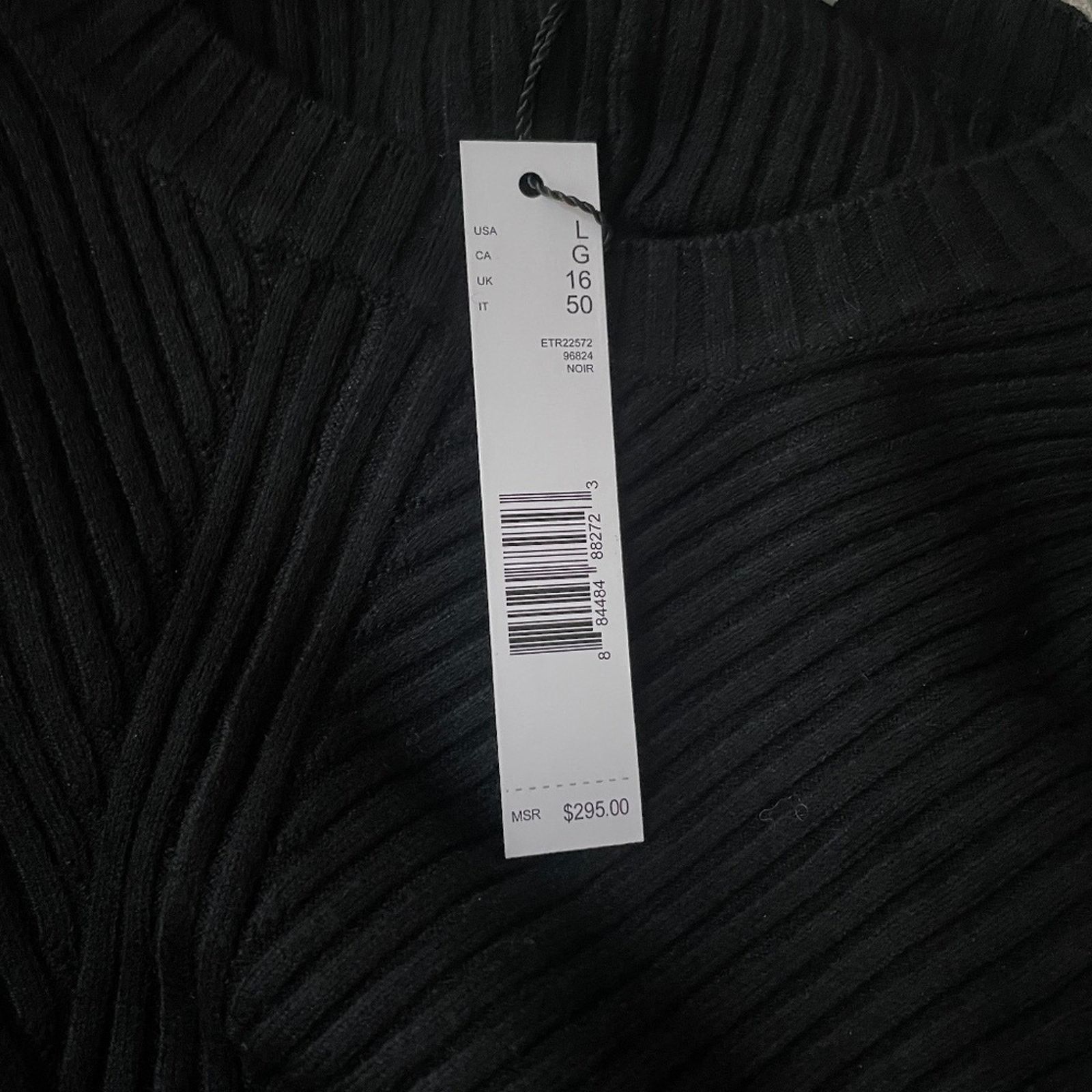 Elie Tahari Long Sleeve Ribbed Fit And Flare Sweater Dress - ELIE TAHARI Size L / US 10 / IT 46 - 6 Thumbnail