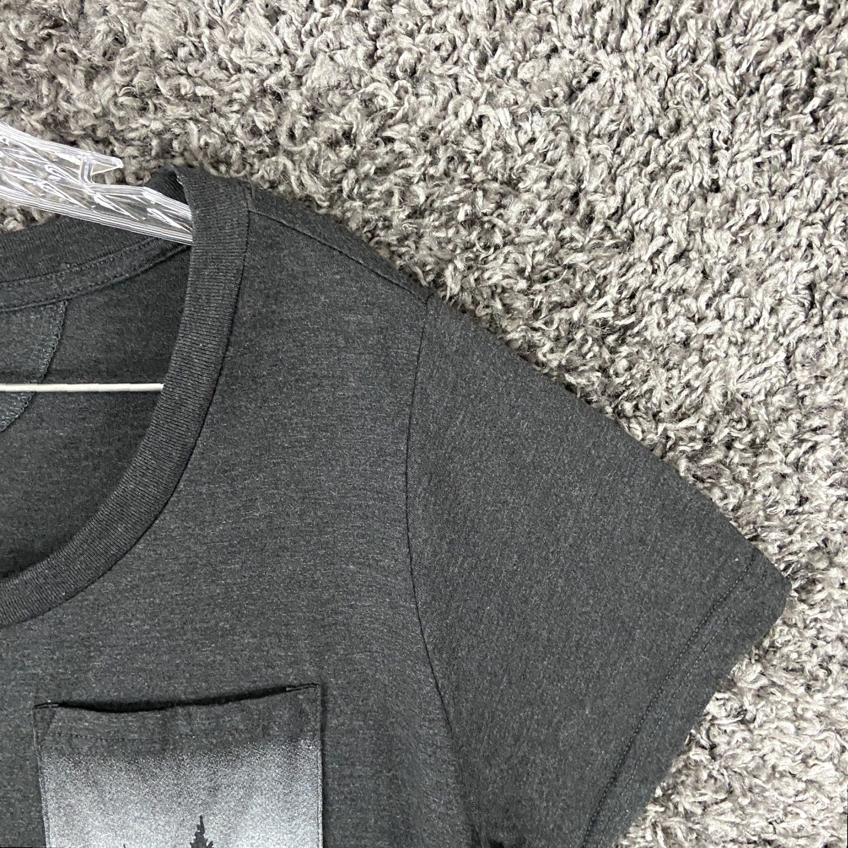 Vintage Treeblend T-Shirt Charcoal Gray Short Sleeve Recycled Polyester Women’s L Women Shirts Gray Black L Size L / US 10 / IT 46 - 6 Thumbnail