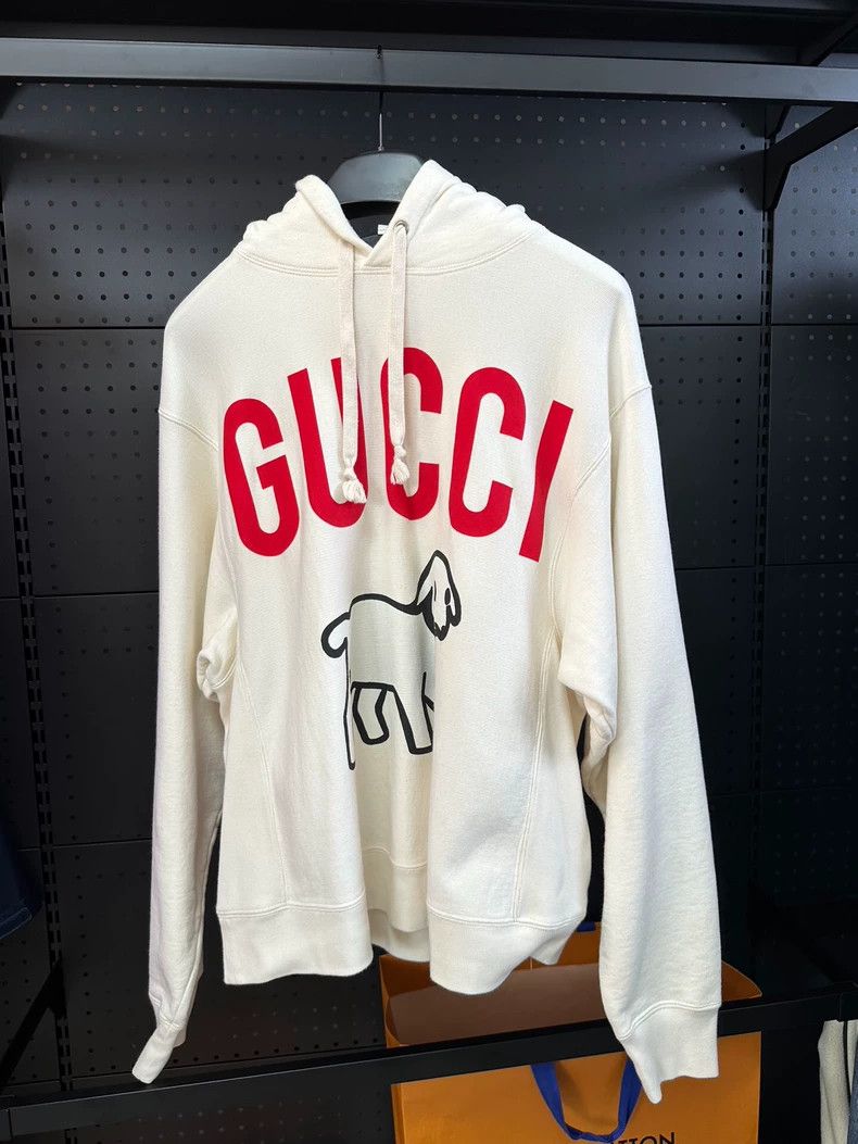 Gucci Lamb printed hooded sweatshirt 2503-Nextarrow