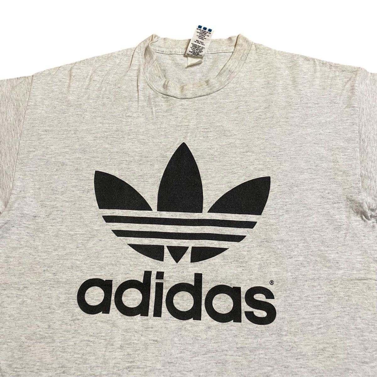 Adidas × Vintage Vintage 90's Adidas trefoil Big Logo Tee Size US M / EU 48-50 / 2 - 3 Thumbnail