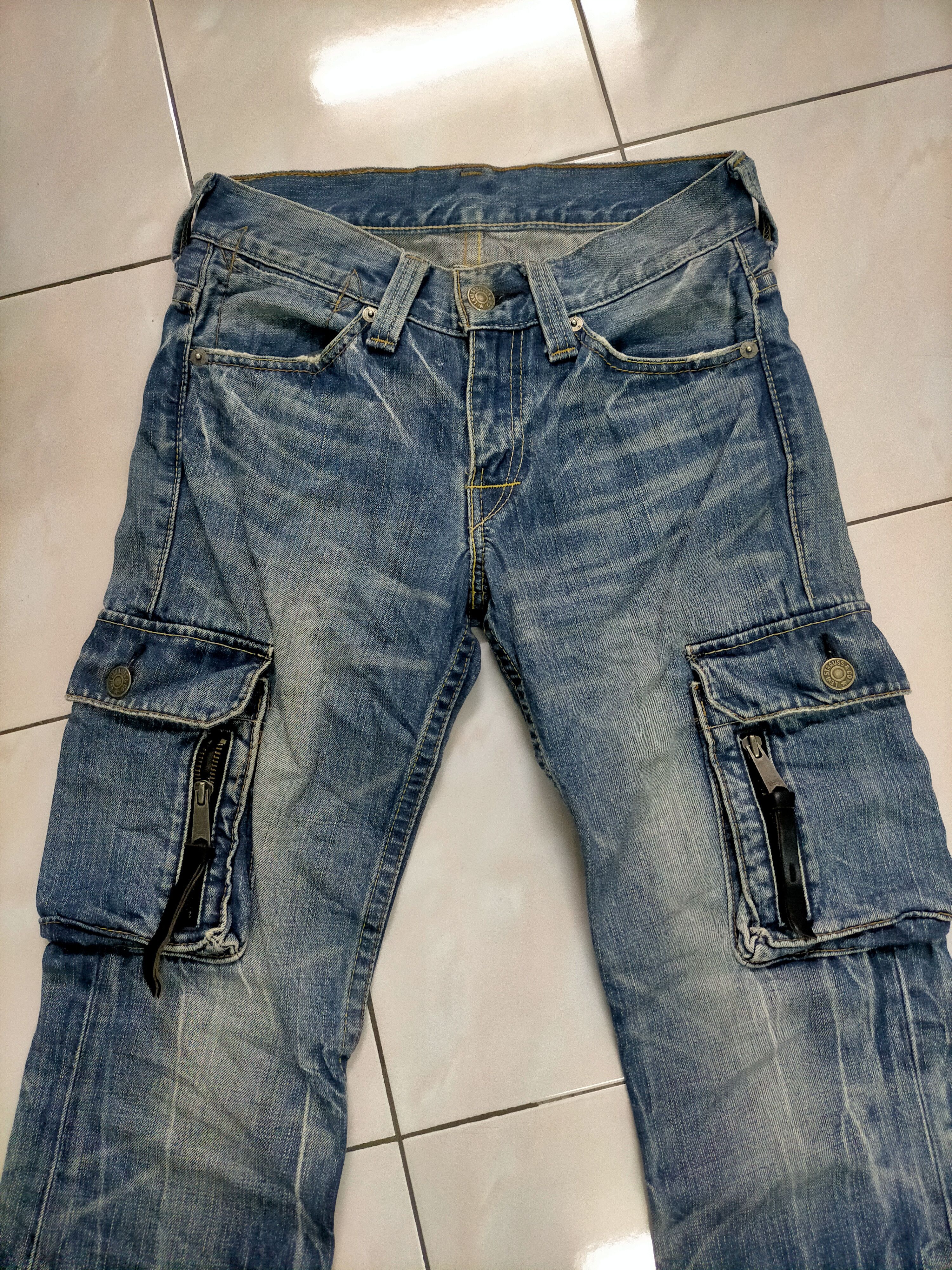 Levi's 🔥Vintage🔥 Levis 507 Rare Mudwash Ripped Flare Size US 30 / EU 46 - 3 Thumbnail