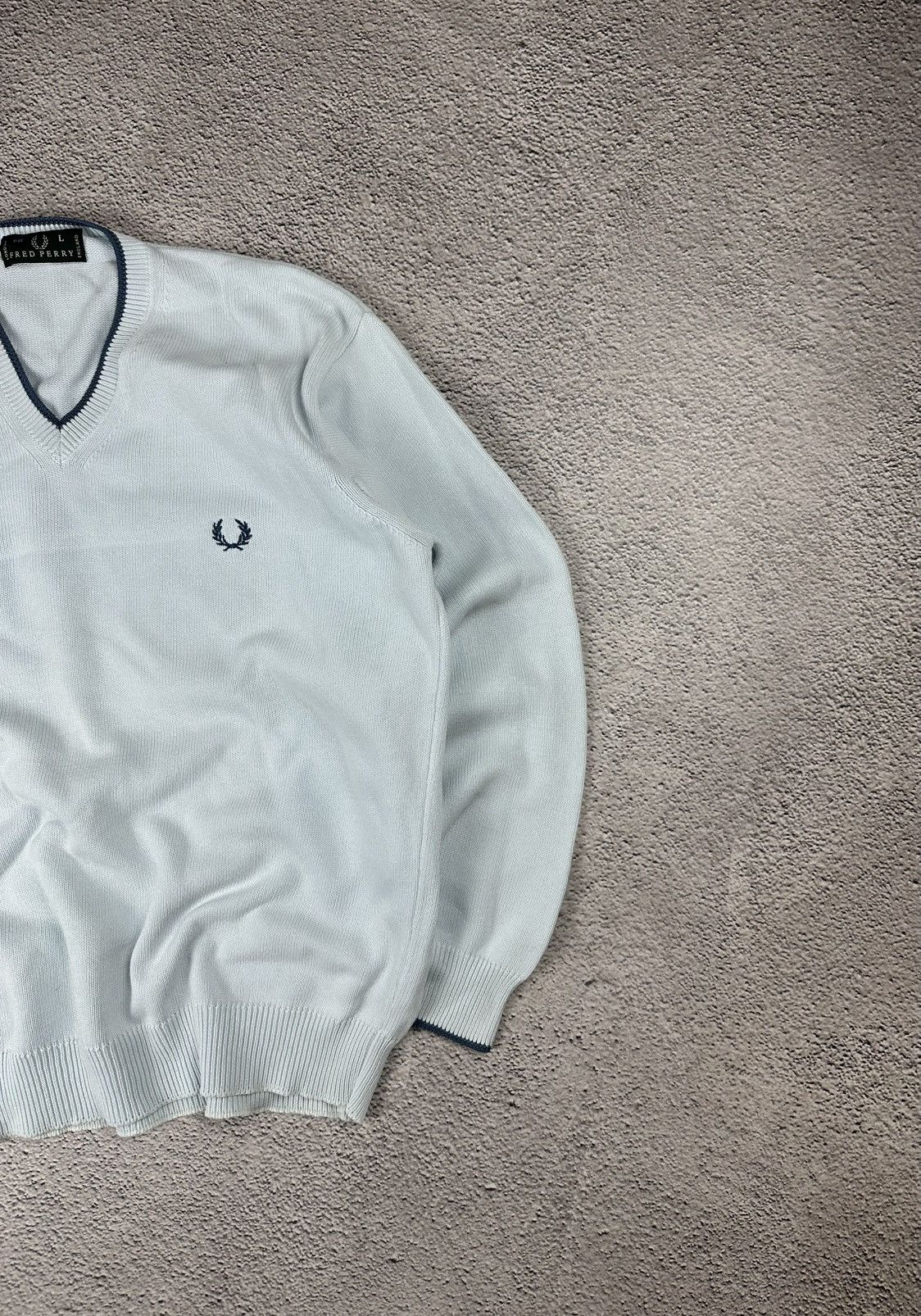 Fred Perry Vintage Fred Perry Knitwear Sweater Rare 90s Striped Y2K Size US L / EU 52-54 / 3 - 4 Thumbnail