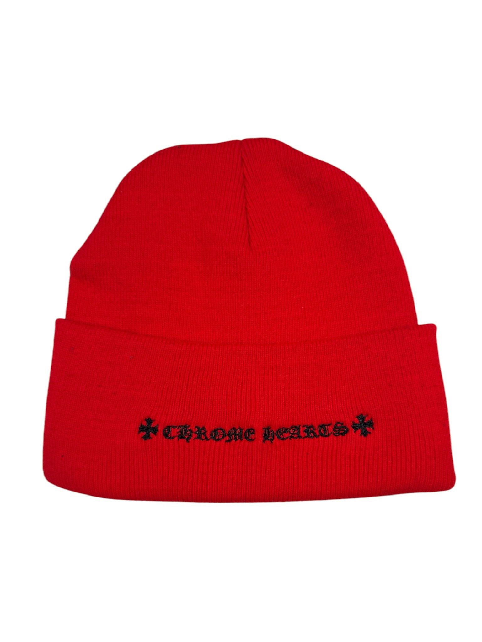 Chrome Hearts Chrome Hearts x The Rolling Stones Red Beanie Size ONE SIZE - 2 Thumbnail