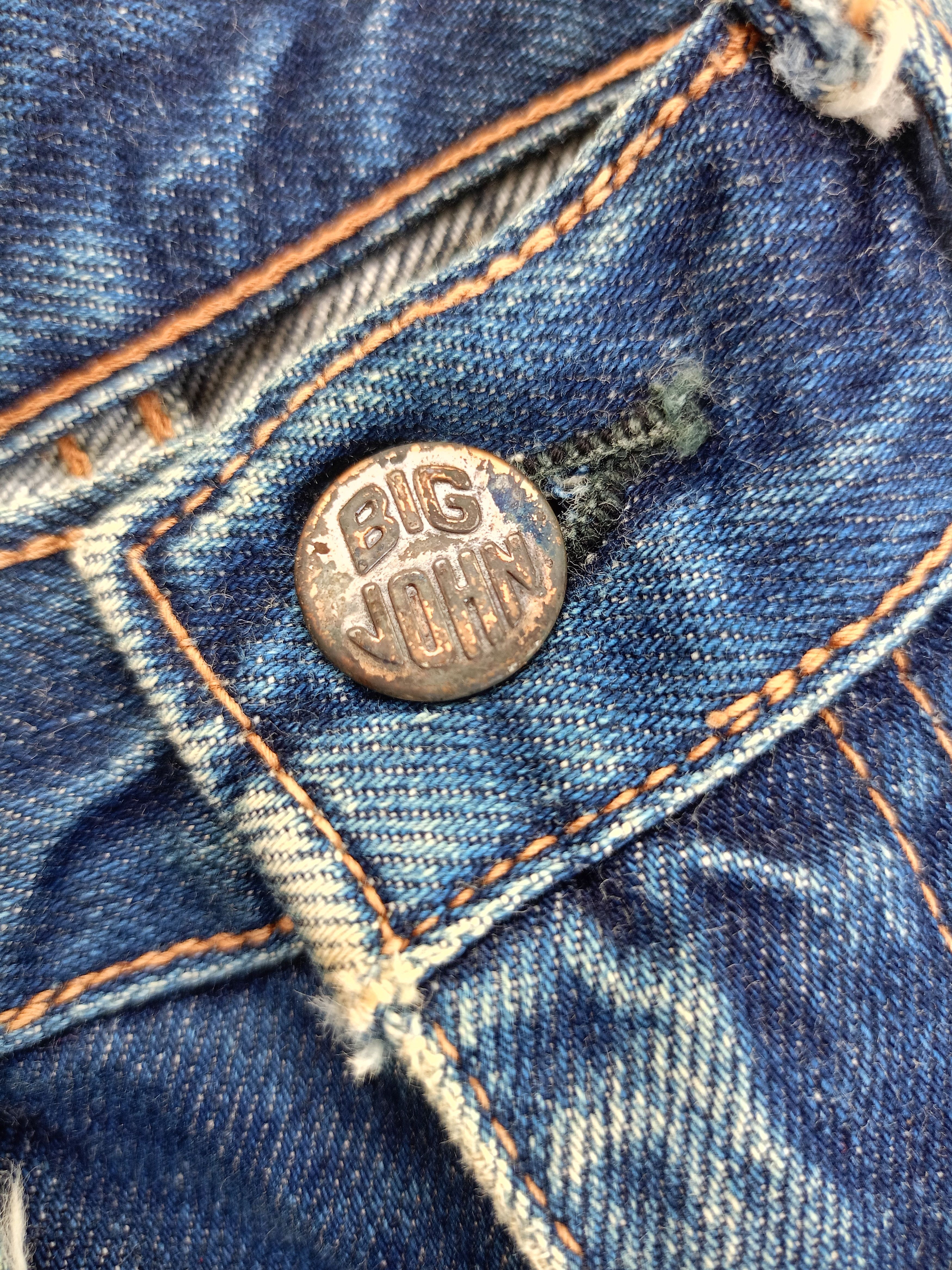 Big John × Vintage BIG JOHN Distressed Vintage Streetwear Denim Size US 30 / EU 46 - 12 Thumbnail