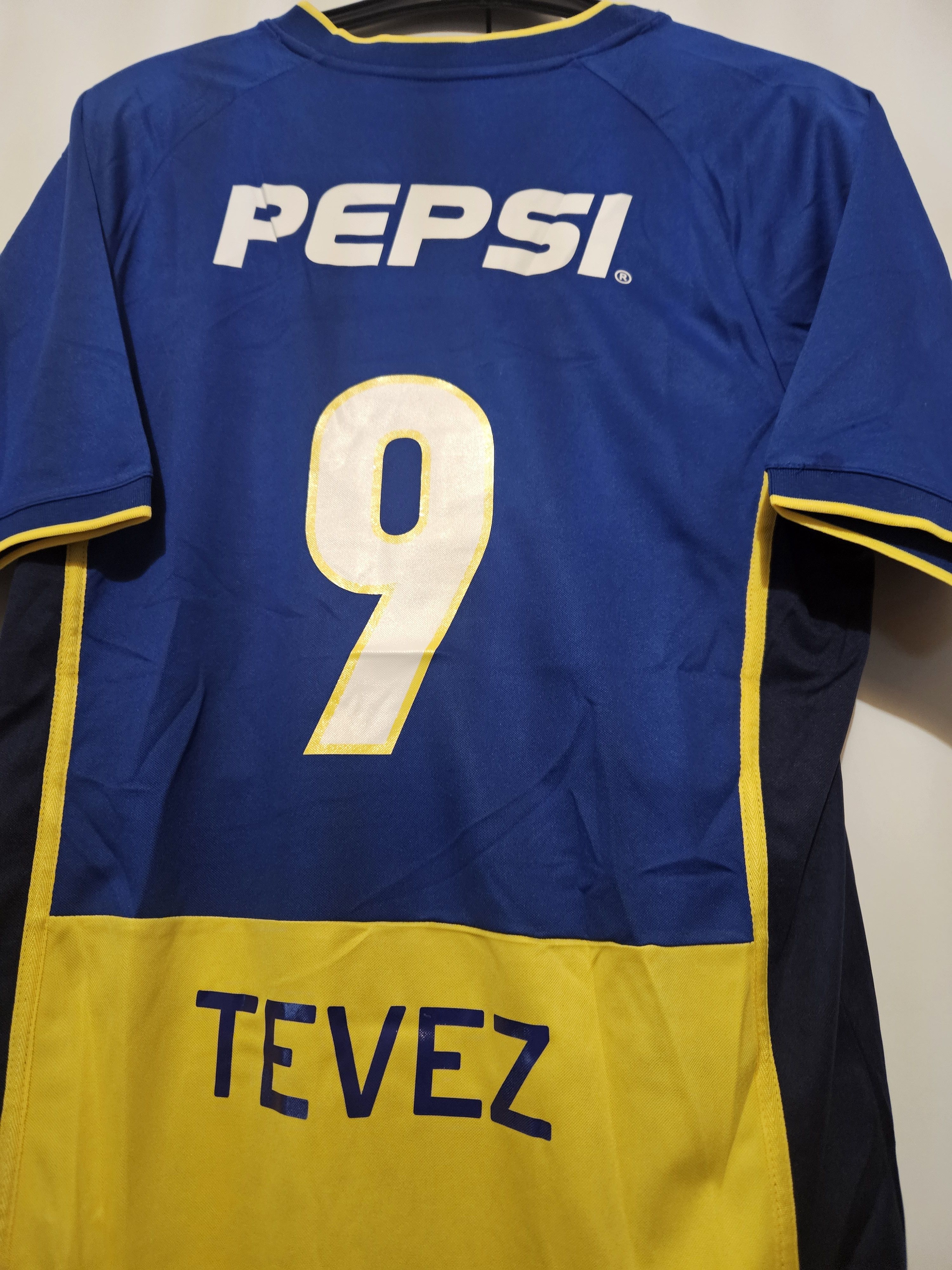 Other Tevez 9 Boca Juniors 2002/2003 Vintage Soccer Jersey trikot Size US L / EU 52-54 / 3 - 3 Thumbnail