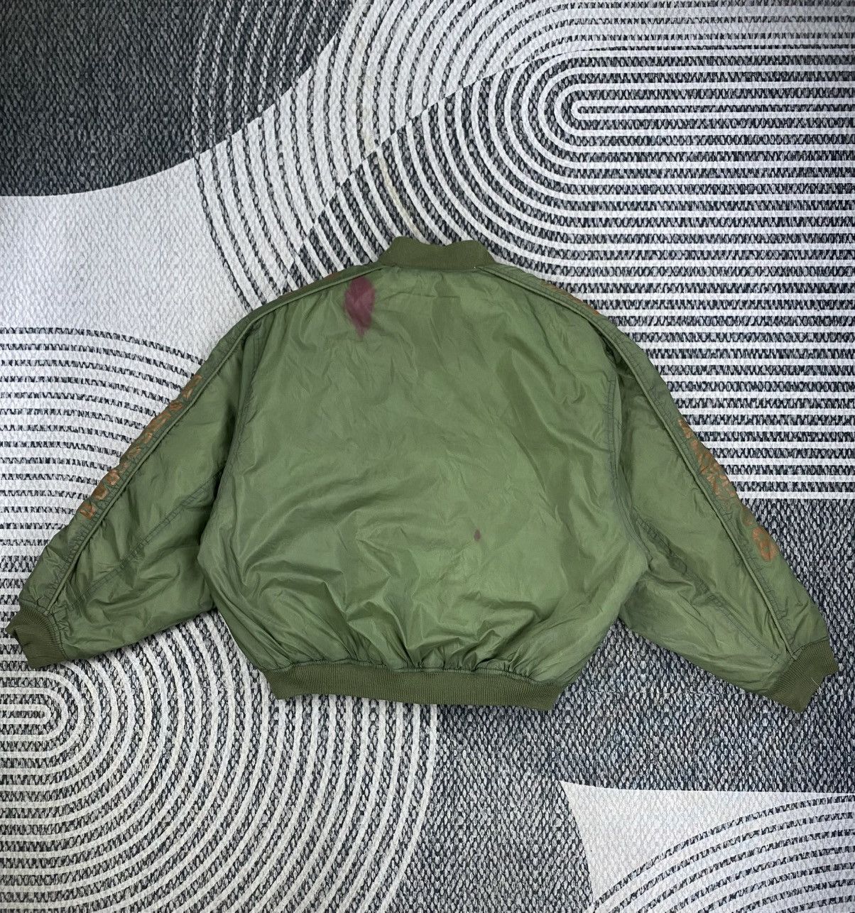 Japanese Brand Vtg Alon Point Authenticity Green Bombers Jacket Size US XL / EU 56 / 4 - 3 Thumbnail