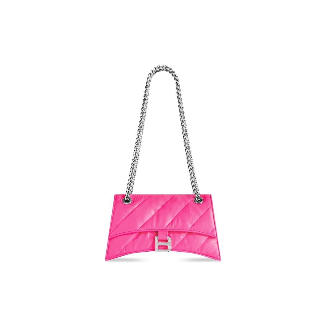 Balenciaga o1tr1nto0525 Size: OS / Crush Small Chain Bag Quilted Pink Size ONE SIZE - 1 Thumbnail