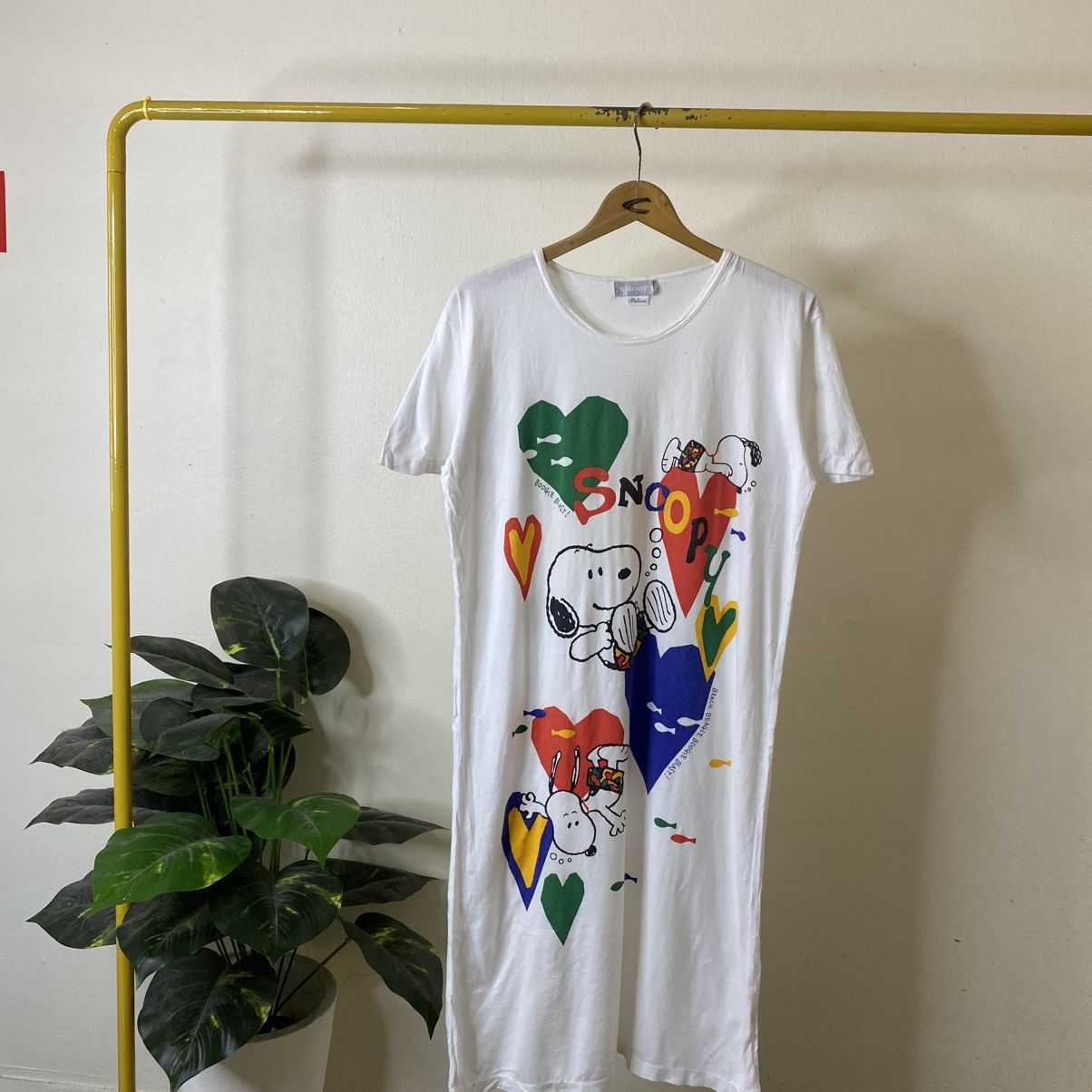 Peanuts Vintage 1980s Peanuts Snoopy Long T Shirt Size US M / EU 48-50 / 2 - 1 Thumbnail