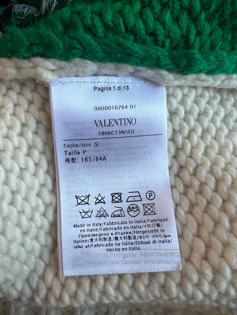 Valentino Valentino Women's knitted intarsia pullover Size S / US 4 / IT 40 - 4 Thumbnail