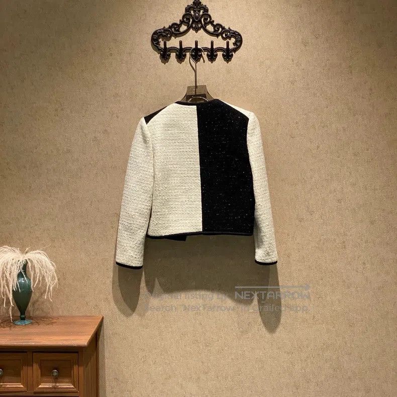 Saint Laurent Paris Saint Laurent Paris Black and white contrasting tweed Chan Size S / US 4 / IT 40 - 2 Thumbnail