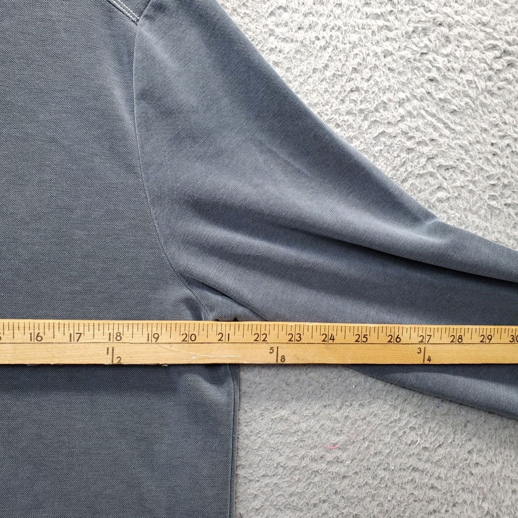 Tommy Bahama Tommy Bahama Polo Shirt Mens M Gray Lyocell Solid Long Sleeve Collared Slit Casual Shirt Size US M / EU 48-50 / 2 - 6 Thumbnail
