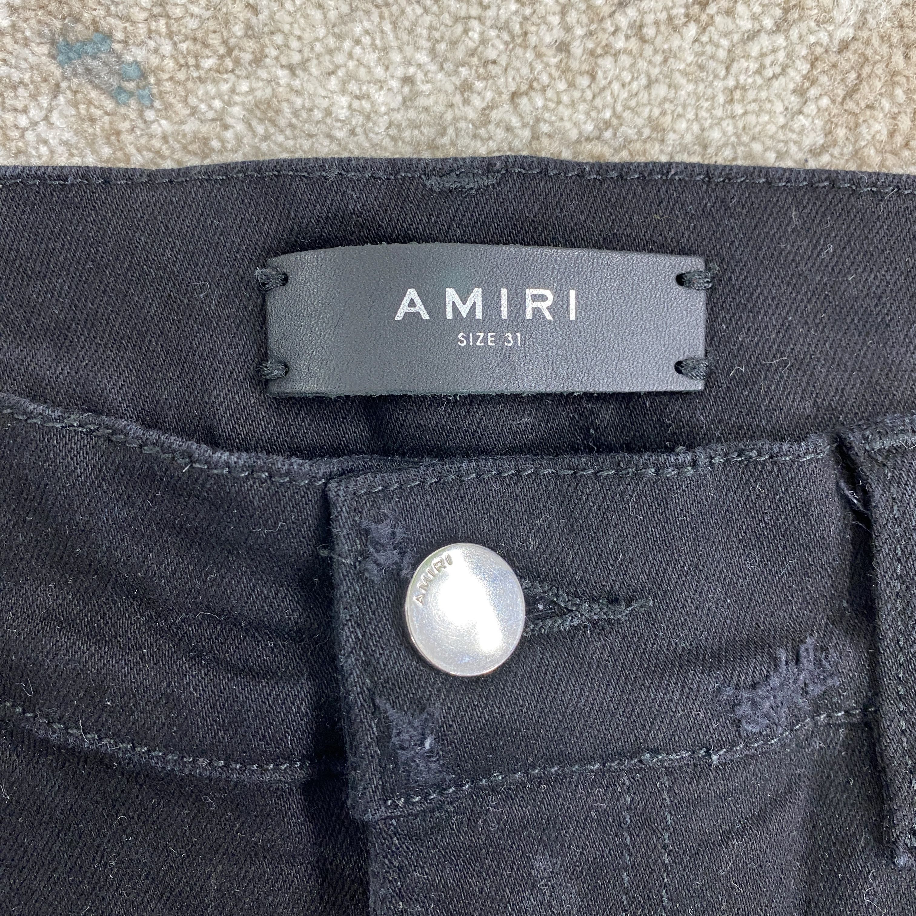 Amiri Amiri MX1 Destroyed Distressed Jeans In Black RRP £950 Size US 31 - 10 Thumbnail