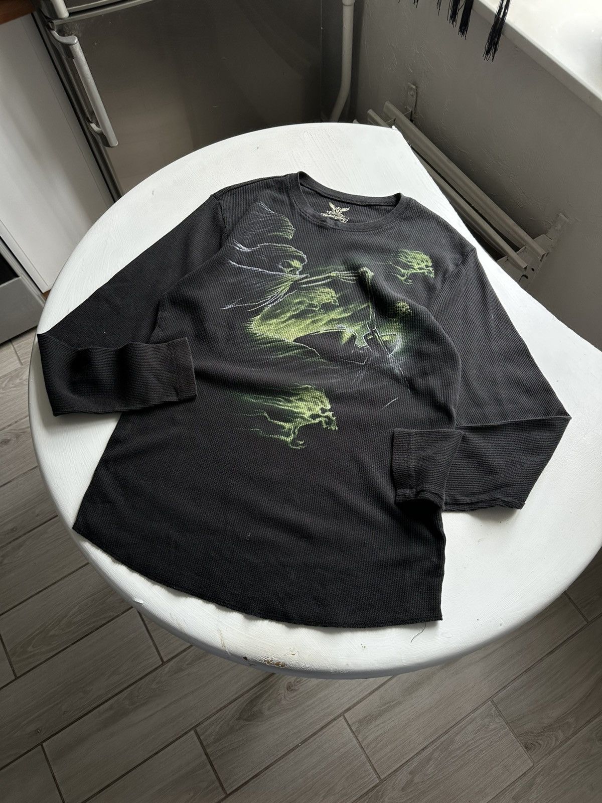 Other Vintage Y2K Fire Skull and Dragon Rock Tee Size US M / EU 48-50 / 2 - 1 Thumbnail