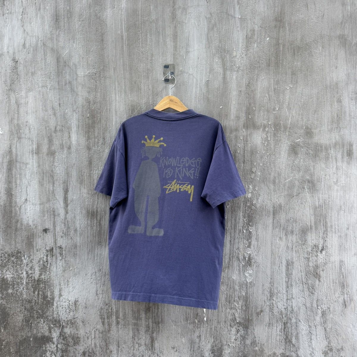 Stussy Stussy Tee Knowlegde Is King Vintage 80s Size US L / EU 52-54 / 3 - 1 Thumbnail