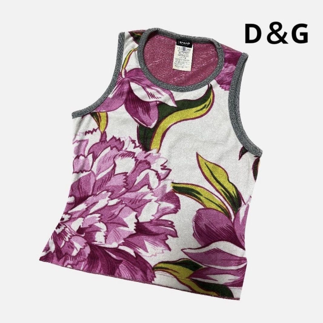image of Dolce Gabbana x Vintage Dolce&gabbana Vintage Tank Top in Purple, Women's (Size Medium)
