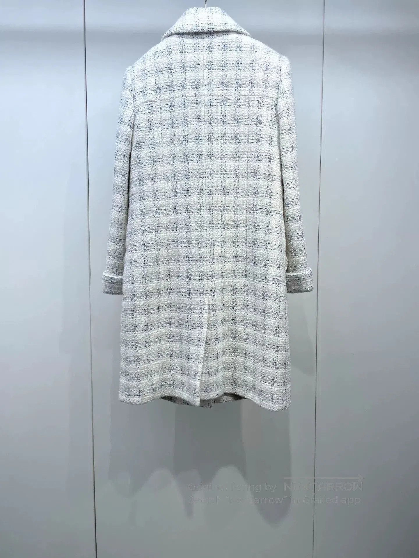 Chanel Chanel Beige Plaid Long Coat. Size XXS / US 00 / IT 34 - 2 Thumbnail