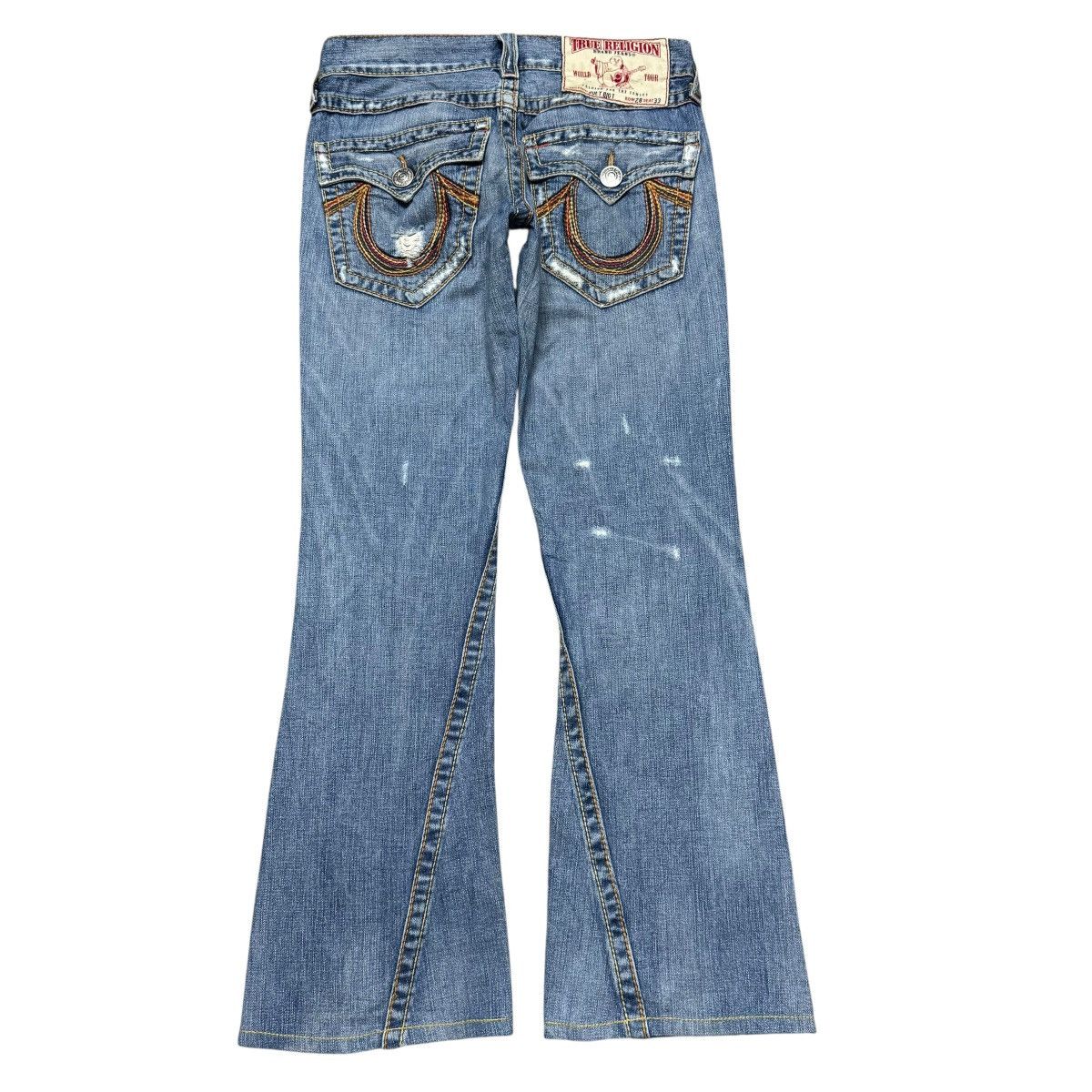 True Religion Vintage True Religion Joey Big T Denim Flare Jeans Size US 29 - 1 Thumbnail