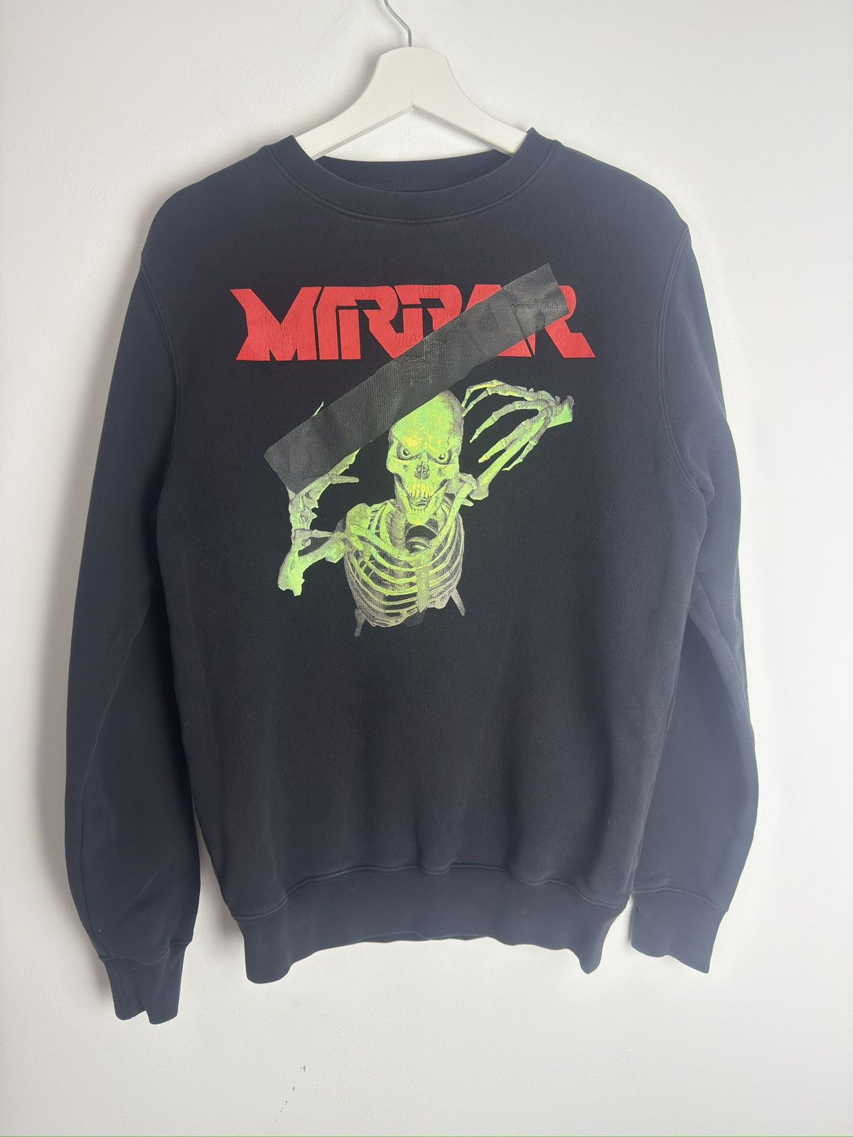 Off-White Off-White Mirror Skeleton Skull Sweatshirt crewneck 2017 Size US XXS / EU 40 - 1 Thumbnail
