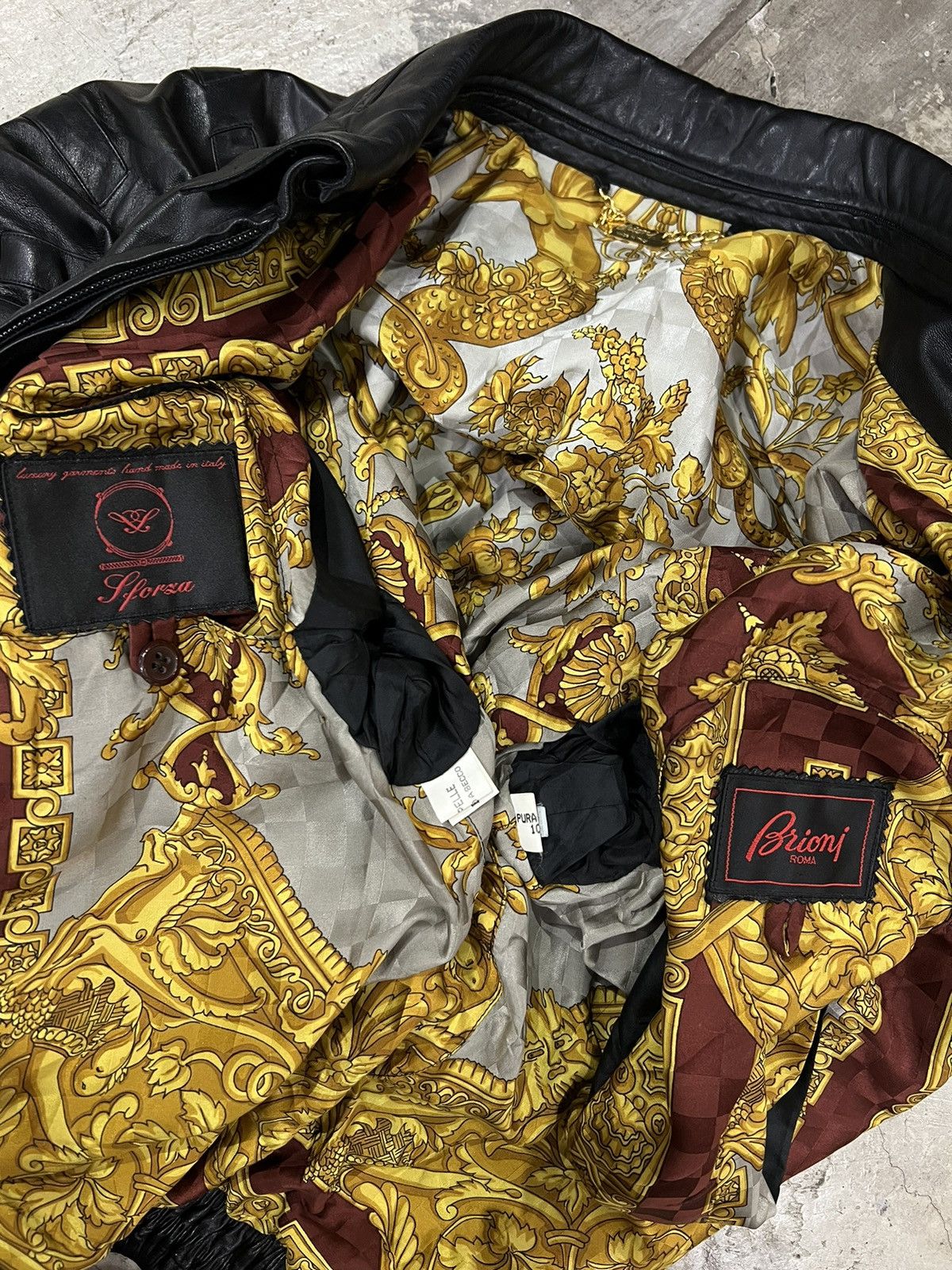 BRIONI VINTAGE LEATHER JACKET
