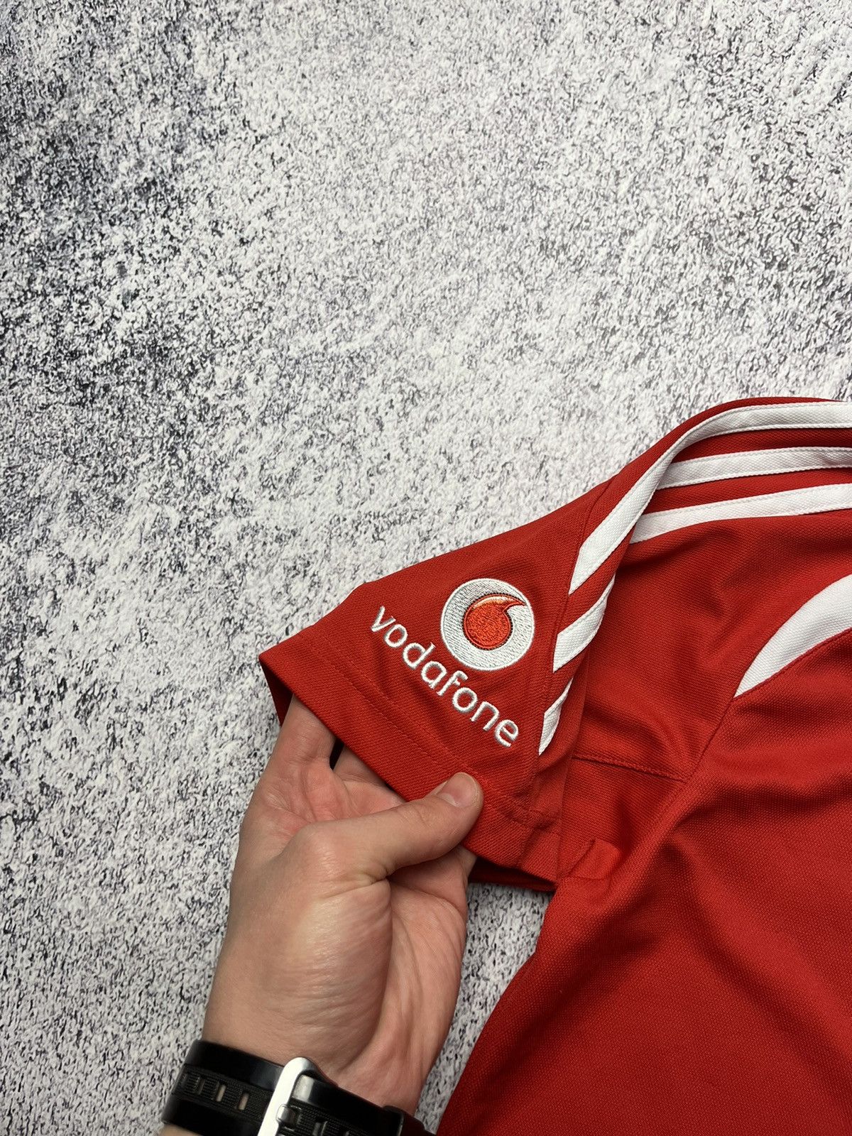 Adidas Men’s Vintage Adidas England Cricket Polo T-shirt Red Size US M / EU 48-50 / 2 - 9 Thumbnail