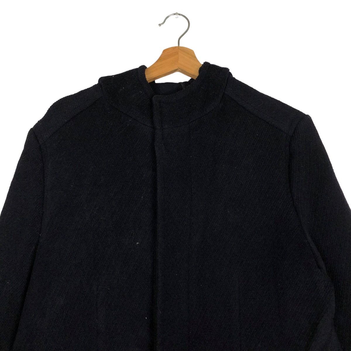 Comme Ca Ism 🔥Rich Black - Long Fly Coats Wool Jacket Comme Ca Ism Size US M / EU 48-50 / 2 - 3 Thumbnail