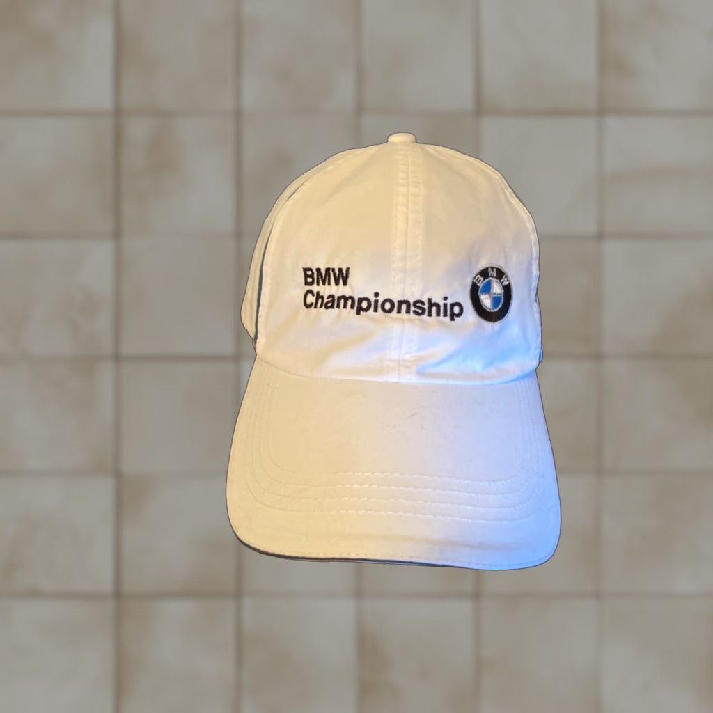 BMW HaT BMW Championship White Baseball Cap Ladies Adjustable Hat EUC Embroidered Logo Cotton Canvas Lightweight Summer Spring Fall Winter Size ONE SIZE - 1 Thumbnail