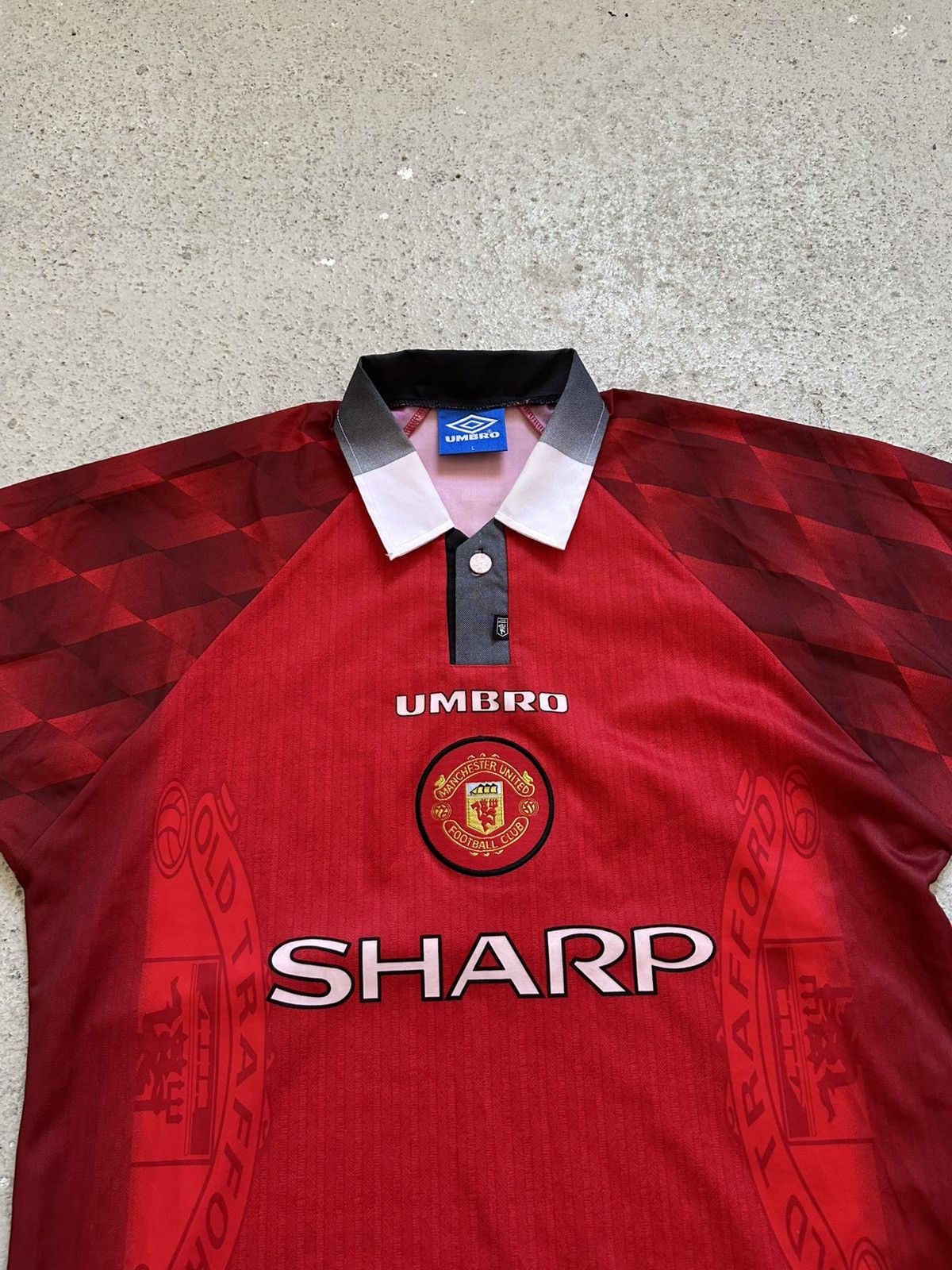 Umbro Vintage Umdro Machster United #7 Cantona Sharp 1996-1998 Size US L / EU 52-54 / 3 - 2 Thumbnail