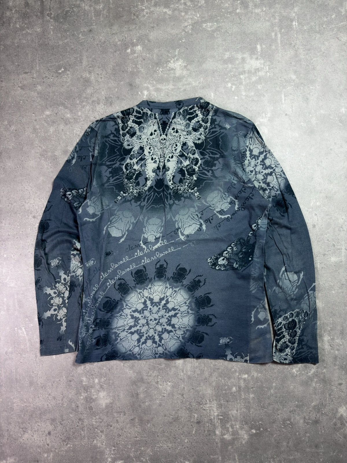 Roberto Cavalli 00s Class Roberto Cavalli Skulls Insects AOP Longsleeve S M Size US M / EU 48-50 / 2 - 2 Thumbnail