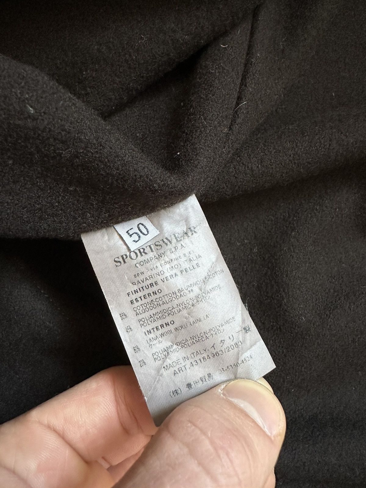 Vintage 2005AW C.P.COMPANY MADE IN ITARY LEATHER SWITCHING COAT Size US M / EU 48-50 / 2 - 16 Thumbnail