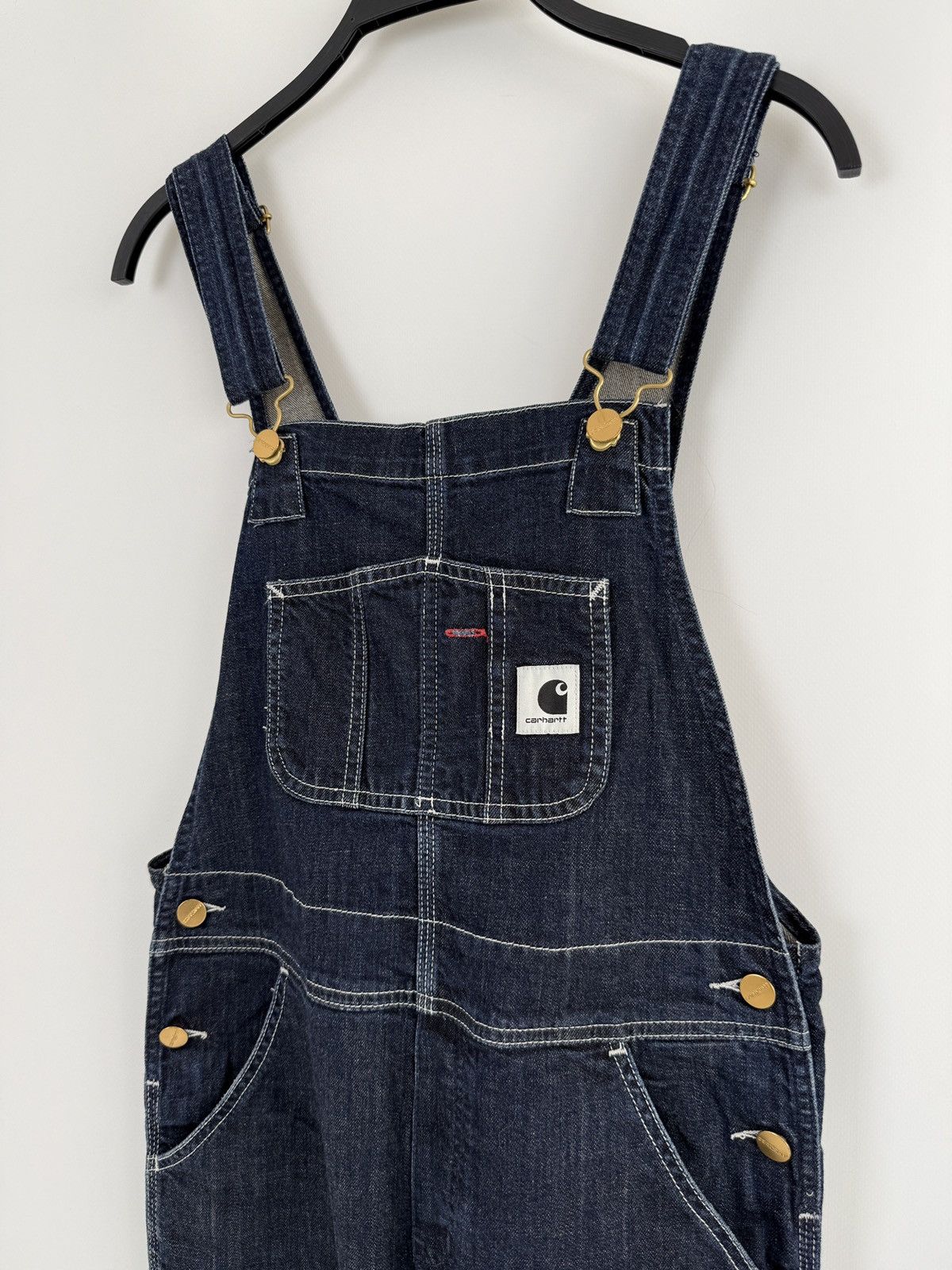 Carhartt Wip Carhartt WIP Womens Blue Rinsed Denim Bib Overalls S Size 27" / US 4 / IT 40 - 1 Thumbnail