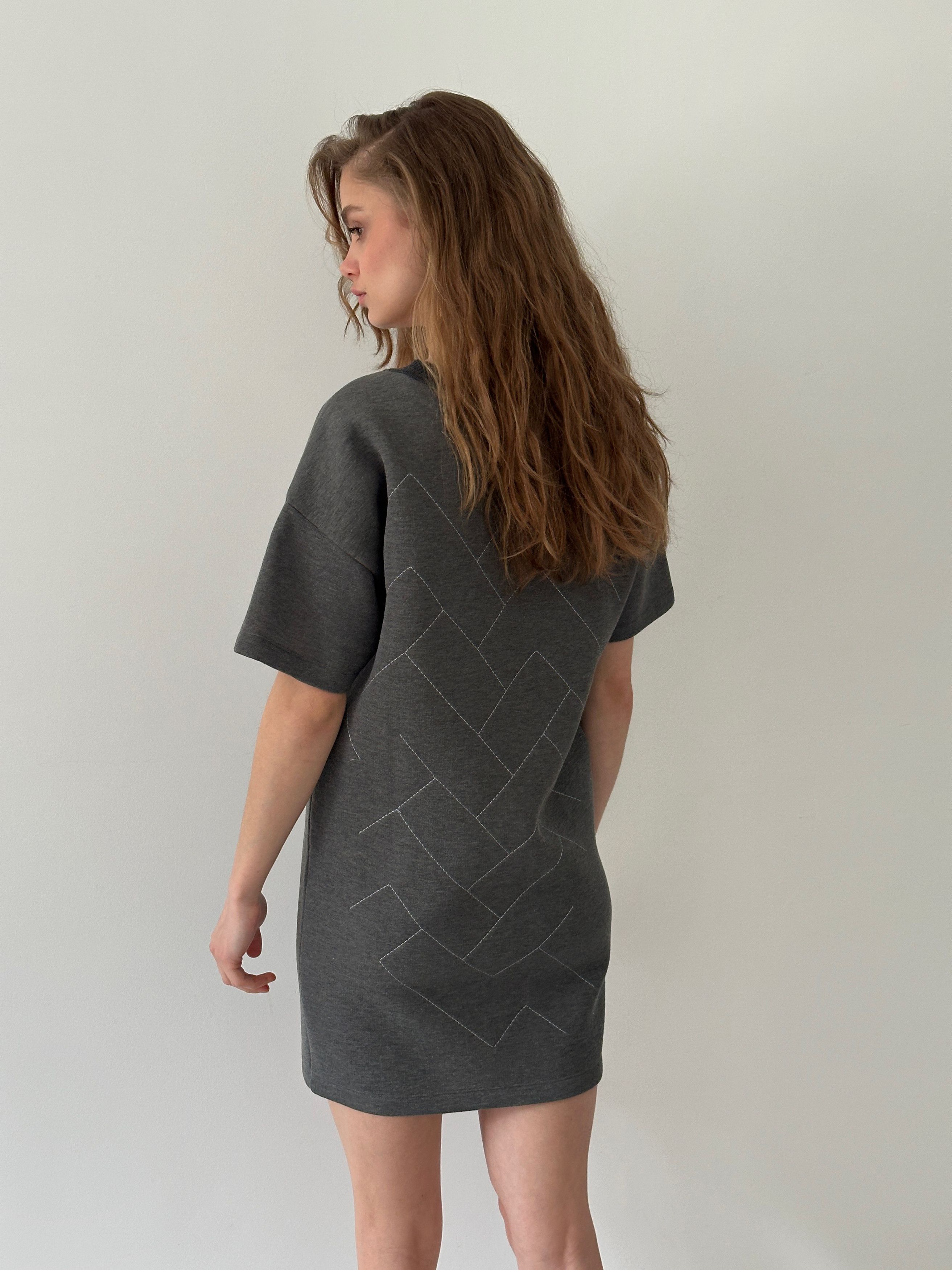 Maison Margiela Maison Margiela Gray Tunic Dress Mini Size XS / US 0-2 / IT 36-38 - 4 Thumbnail