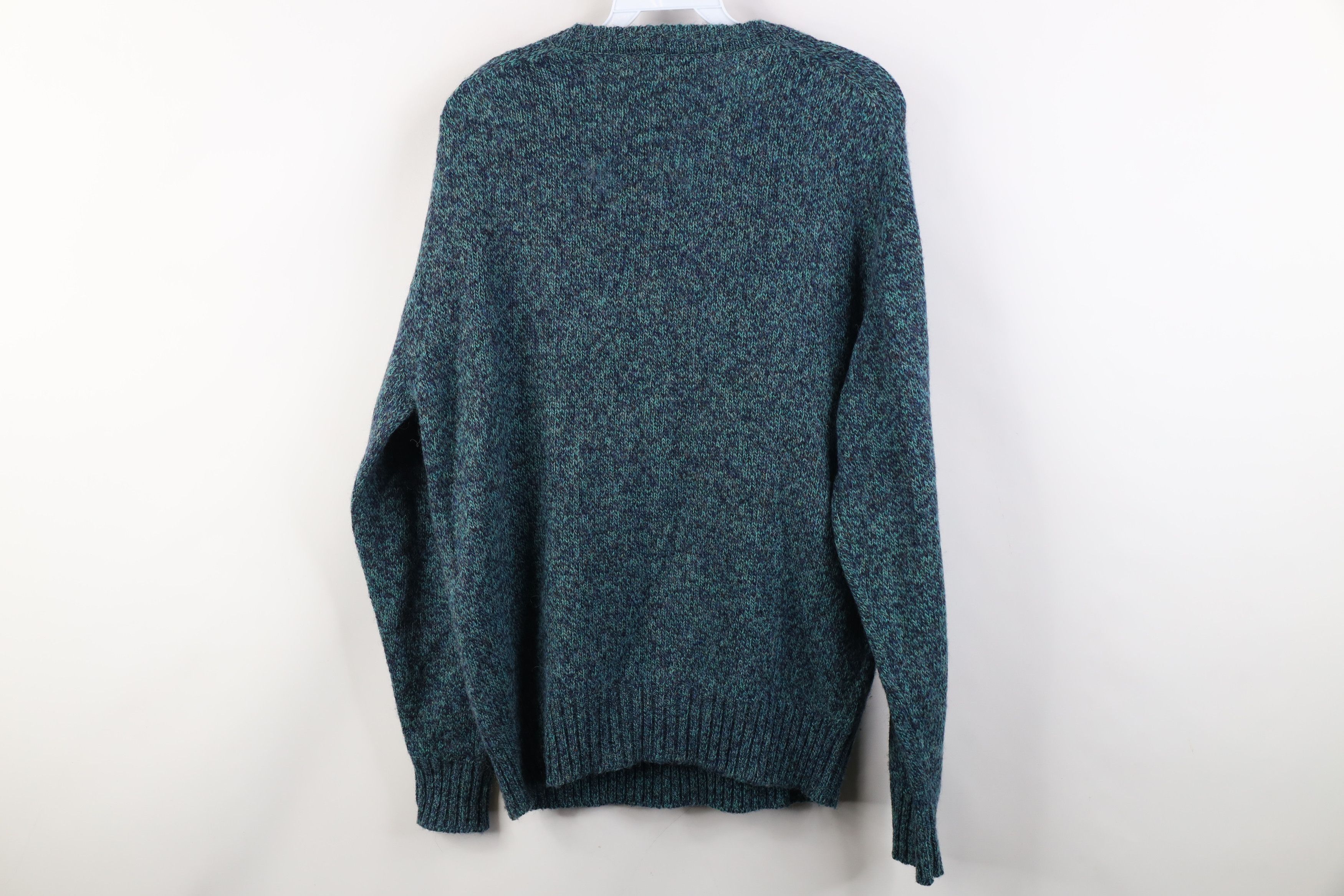 Vintage Vintage 70s Streetwear Fleck Wool Knit Crewneck Sweater Size L / US 10 / IT 46 - 8 Thumbnail