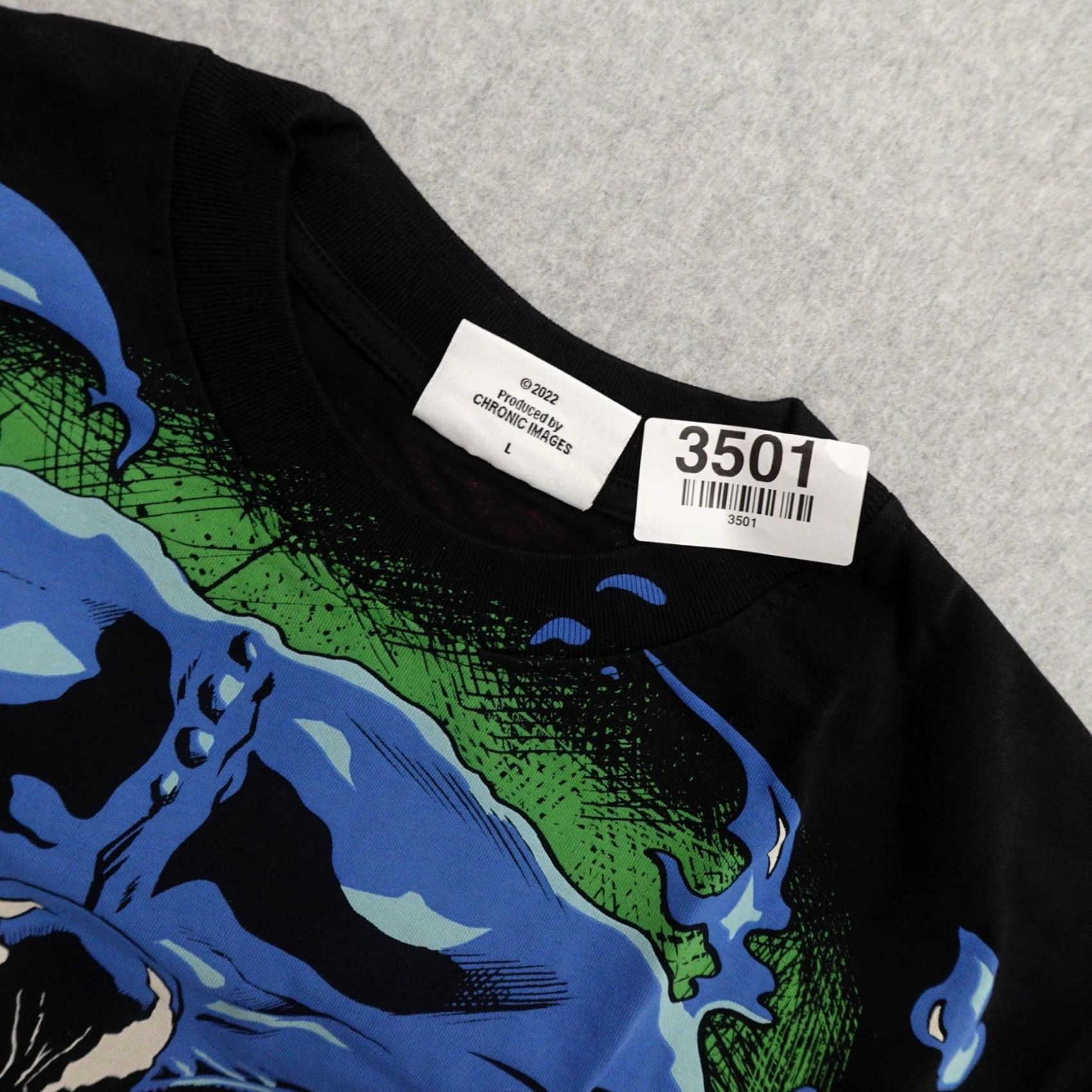 Vintage Chronic Images T-Shirt Mens Large Black Short Sleeve XS? Size US L / EU 52-54 / 3 - 5 Thumbnail