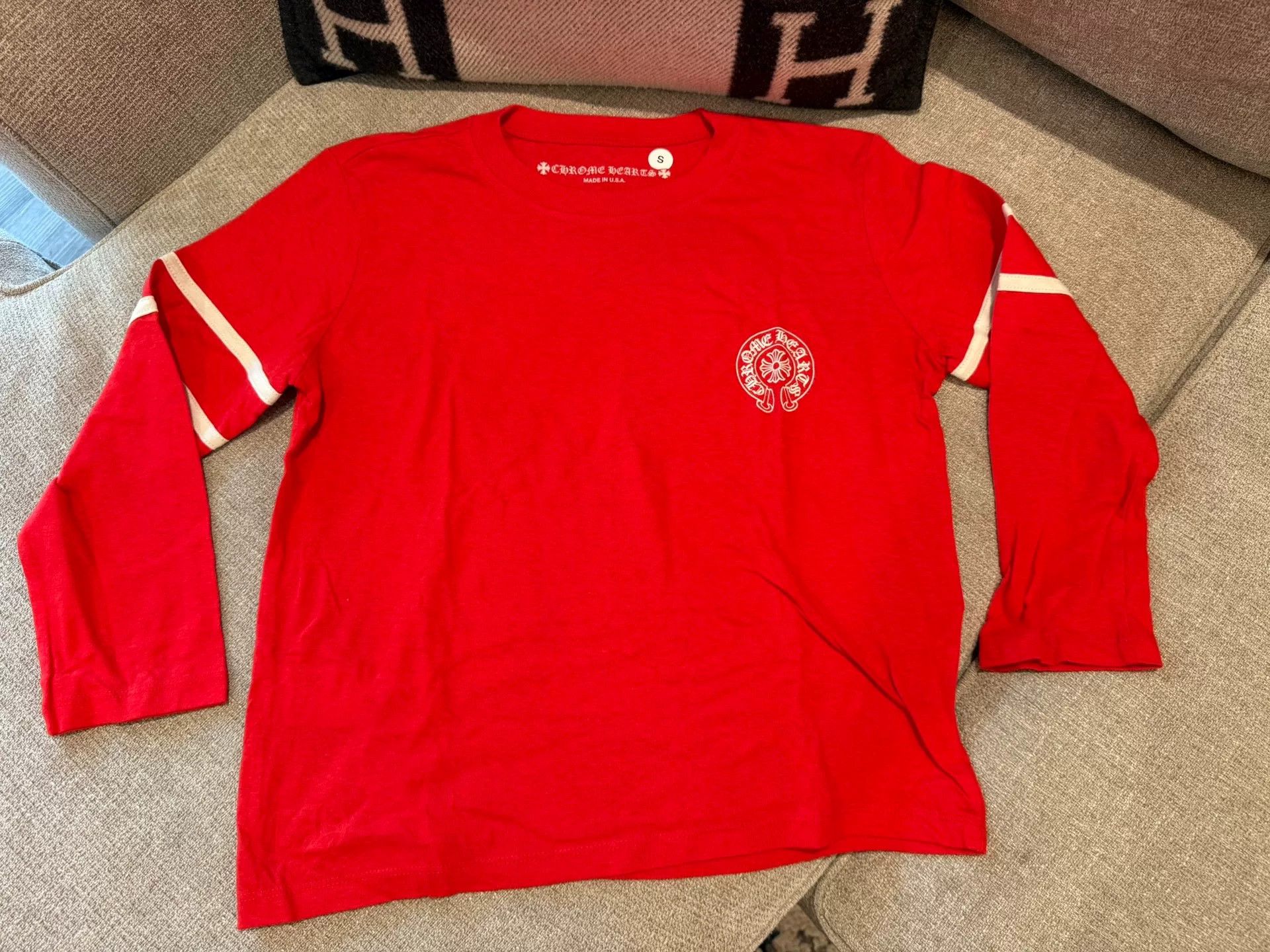 Chrome Hearts Chrome Hearts Red 33 Long Sleeve T-Shirt Size US S / EU 44-46 / 1 - 1 Thumbnail