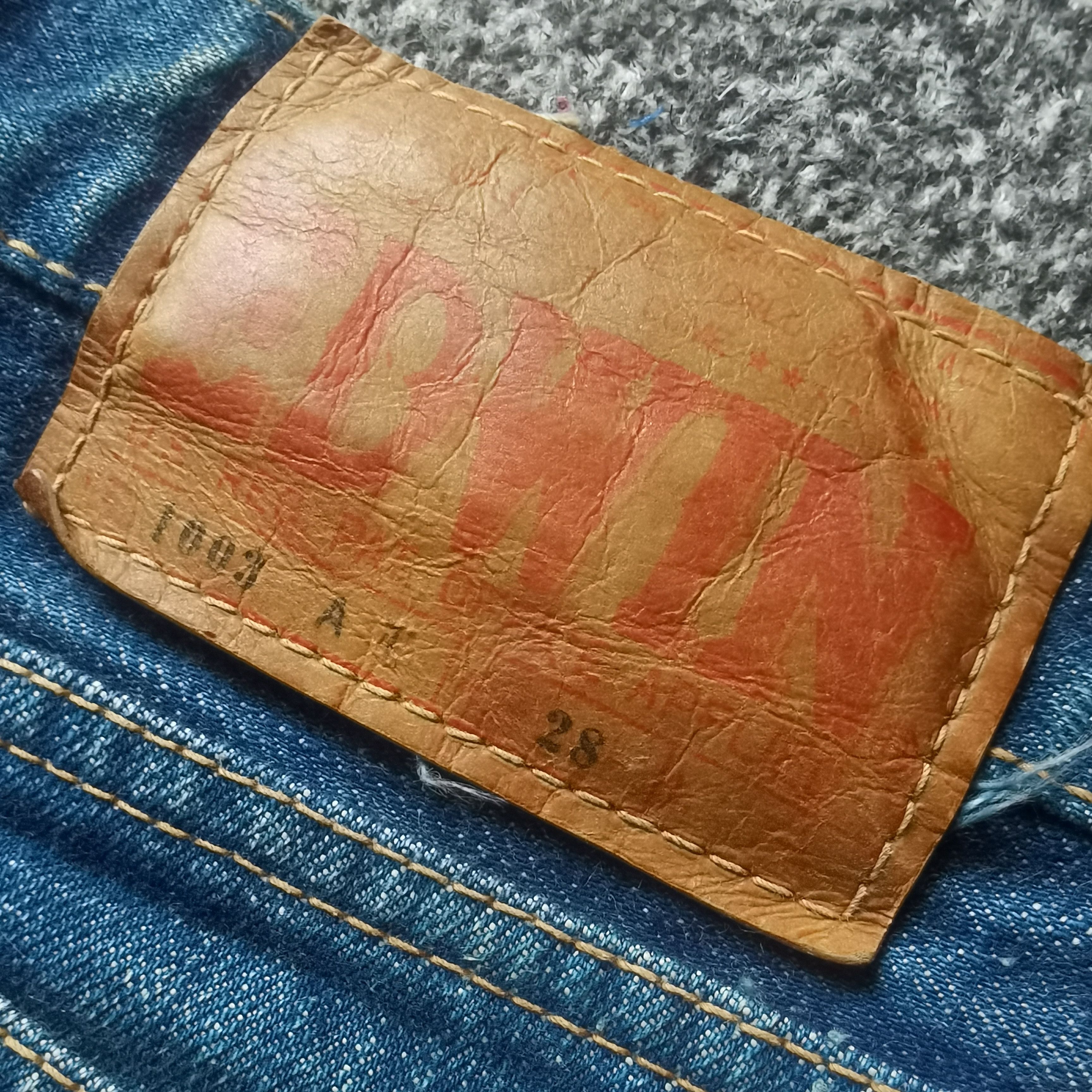 Edwin 🇺🇸 Vintage 80s Crazy Super Flared Sick Denim Pants Size US 28 / EU 44 - 7 Thumbnail