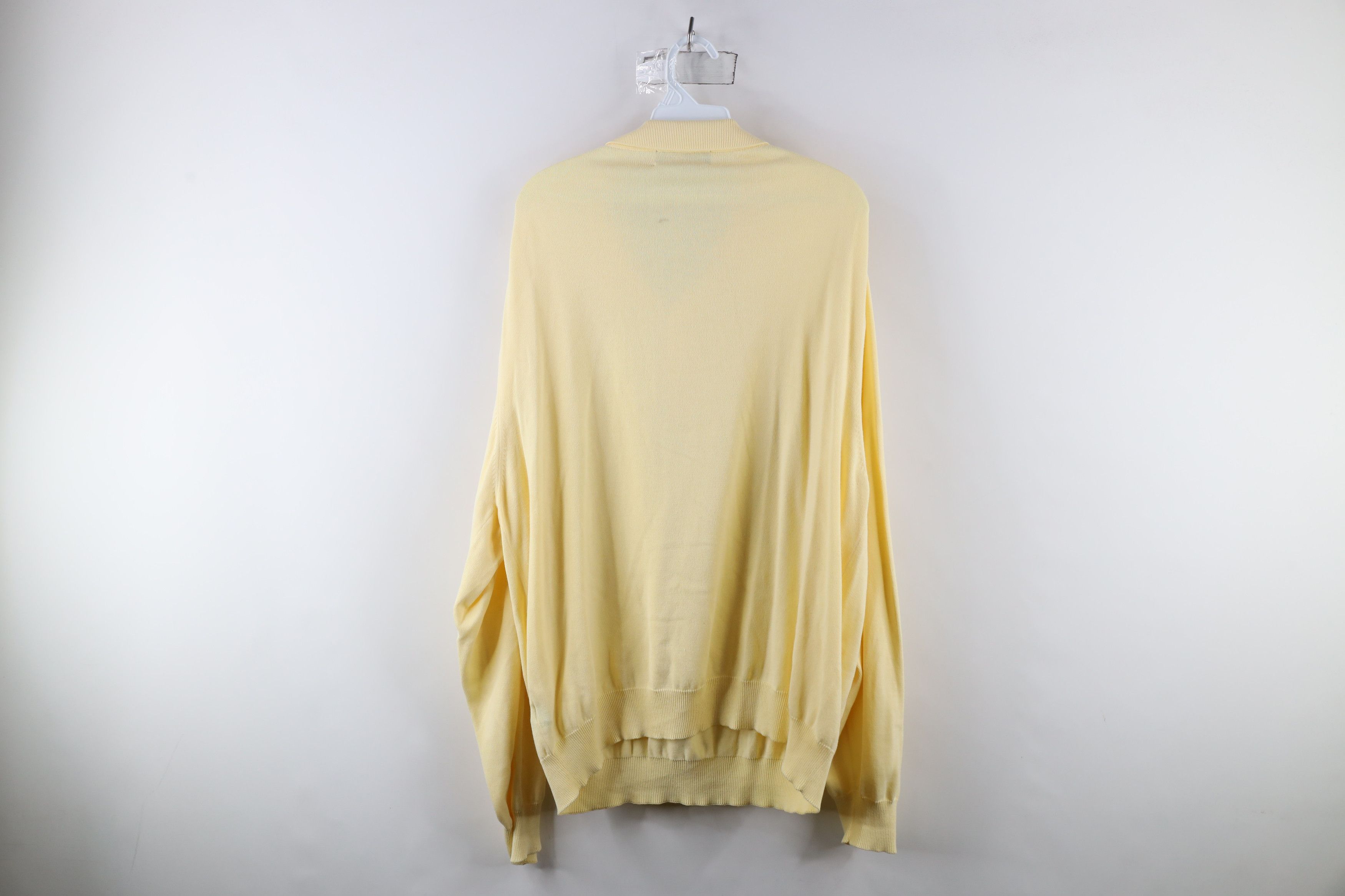 Brooks Brothers × Vintage Vinage 70s 80s Brooks Brothers Knit Collared Sweater Yellow Size US XL / EU 56 / 4 - 8 Thumbnail