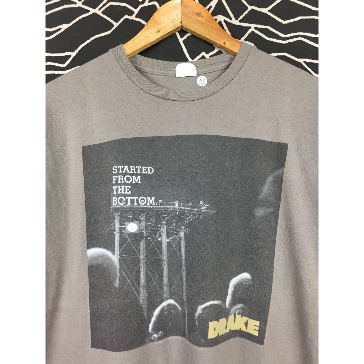 Band Tees × Drake × Rap Tees Drake Started From The Bottom Billboard 2014 Hip Hop Rap Tee Size US XL / EU 56 / 4 - 3 Thumbnail