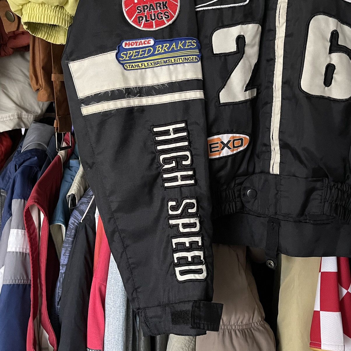 NASCAR 90s High Speed Racing Nascar F-1 Bomber Jacket Size US M / EU 48-50 / 2 - 3 Thumbnail
